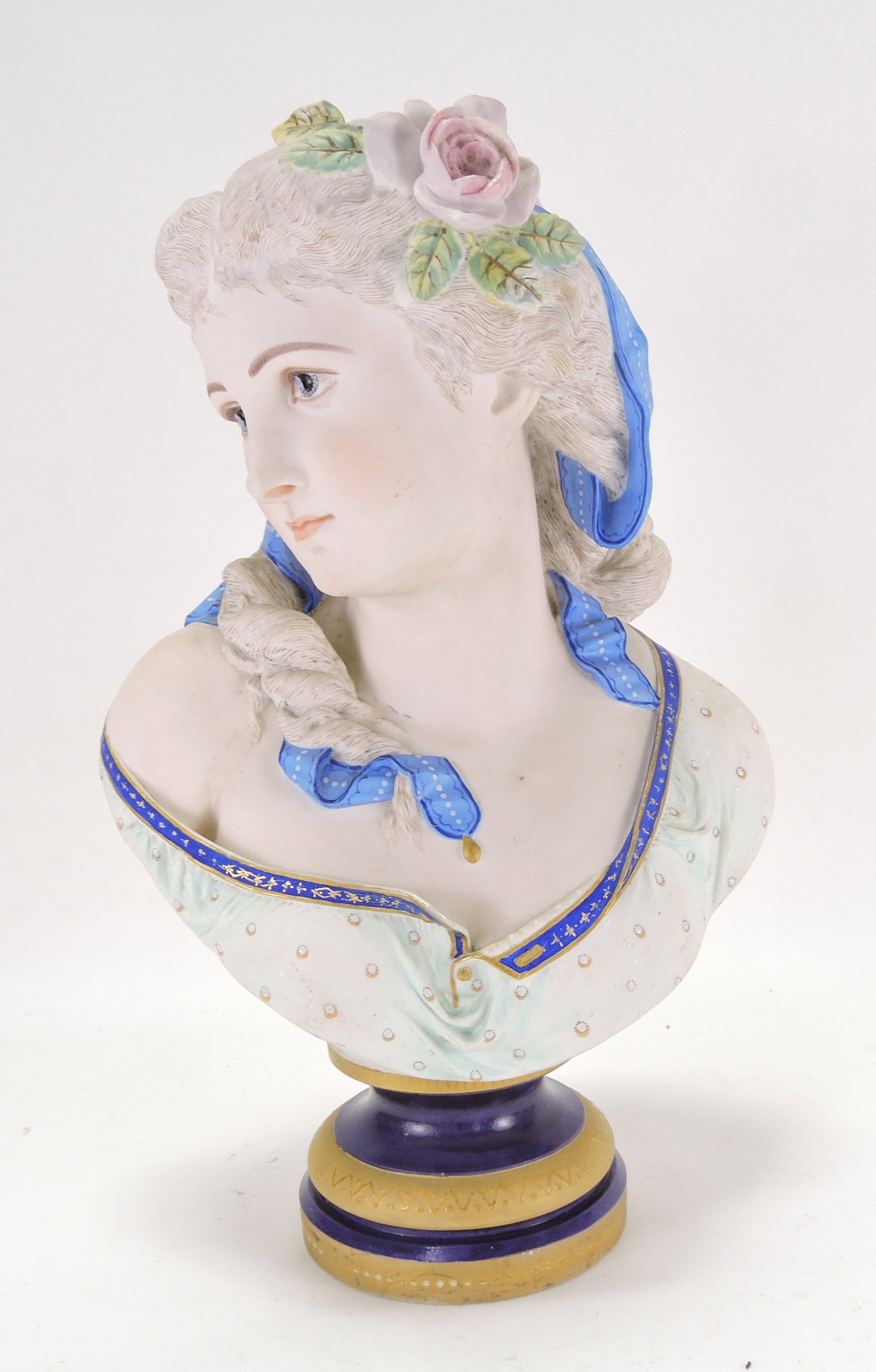 French bisque bust of a woman (1 of 6)
