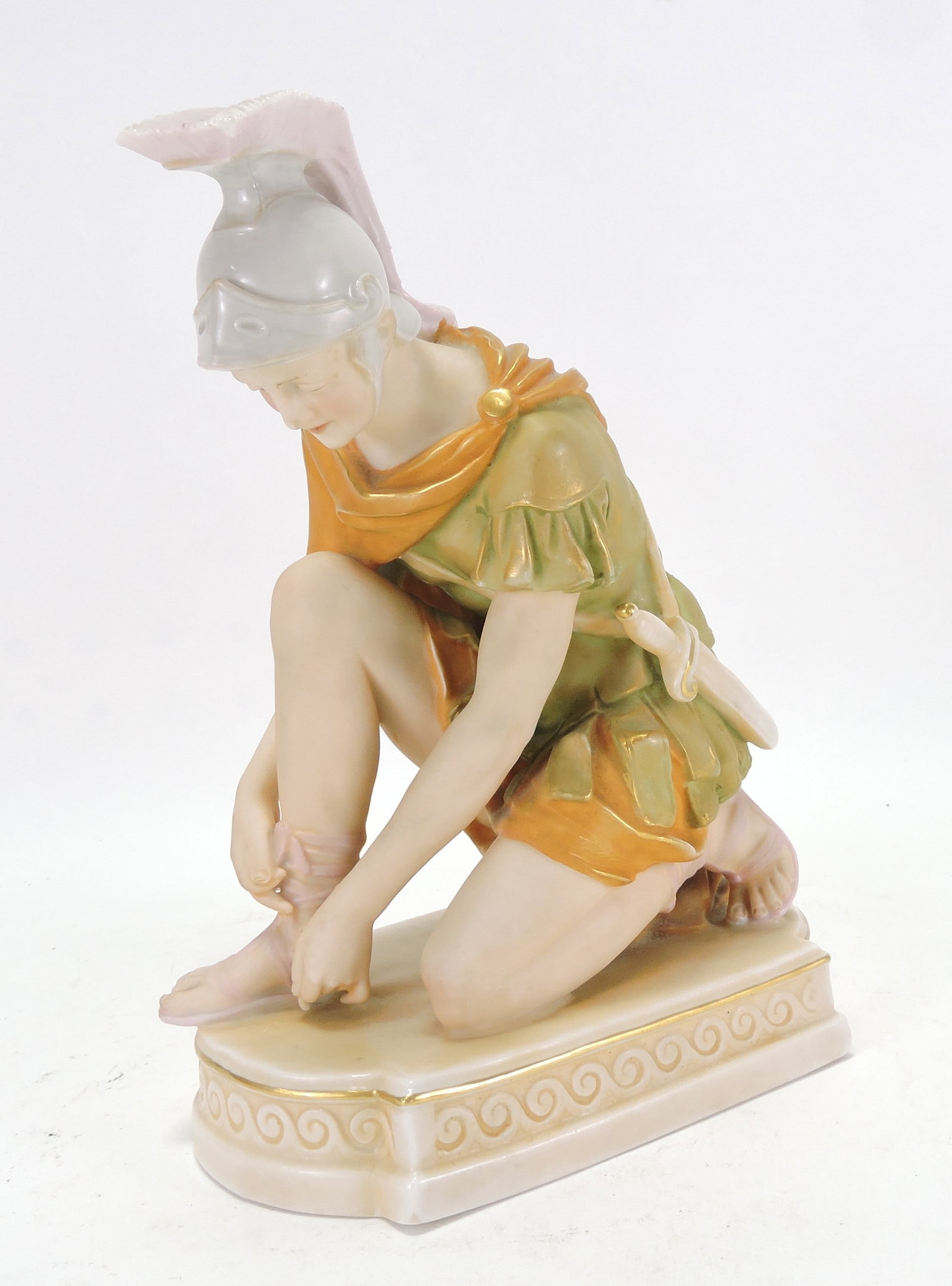 Royal Dux porcelain figure of a knight, (1 of 2)