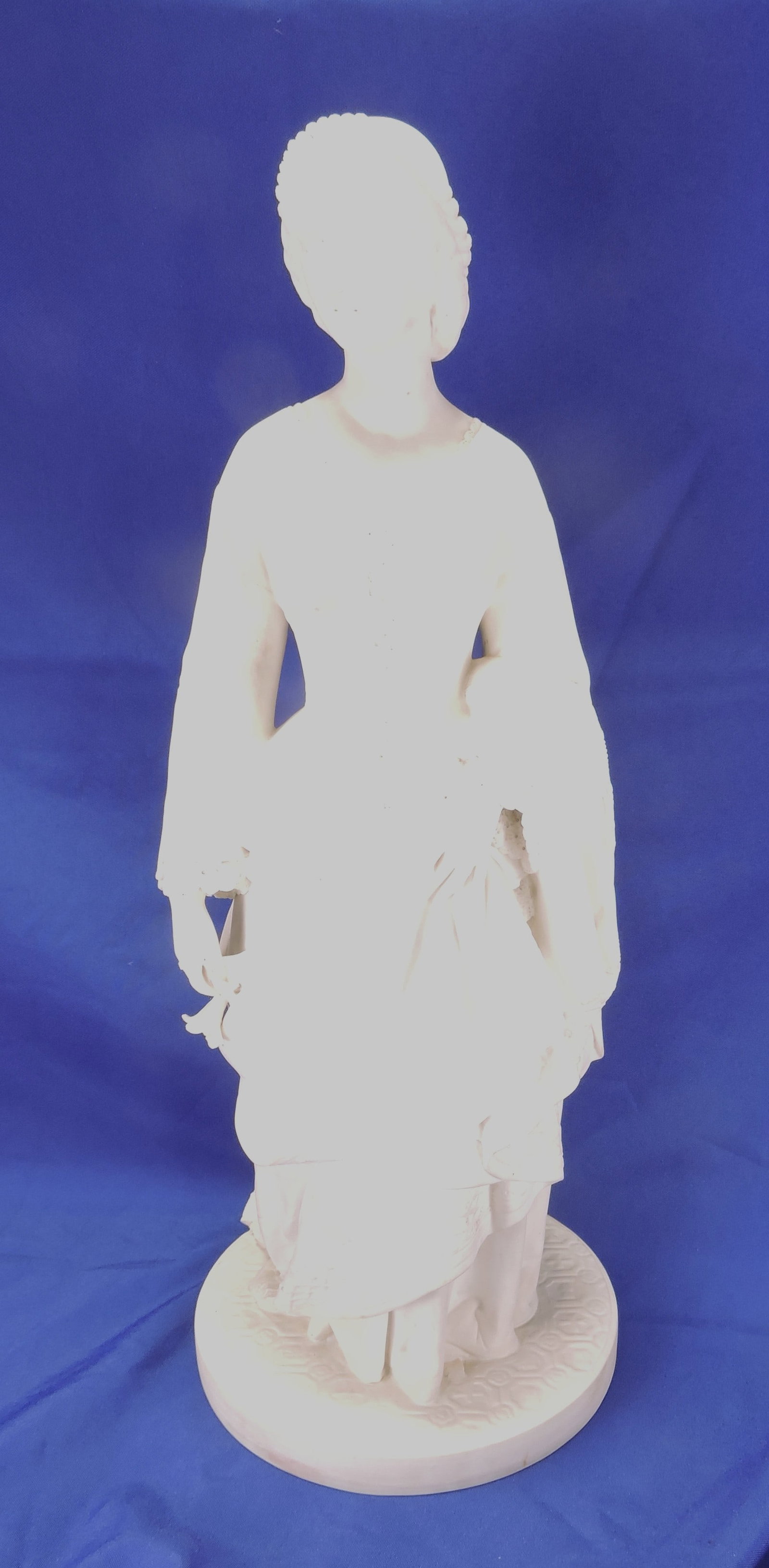 Minton Parian figure of a lady signed (1 of 2)
