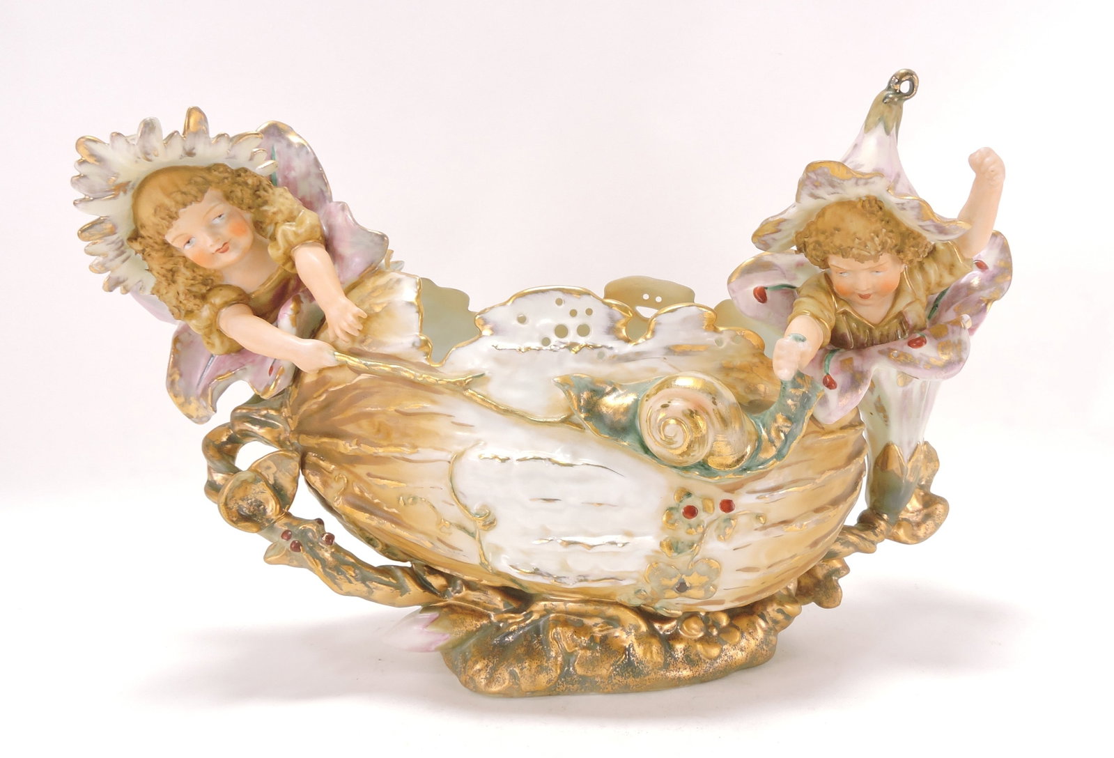 Bisque porcelain table center with (1 of 2)