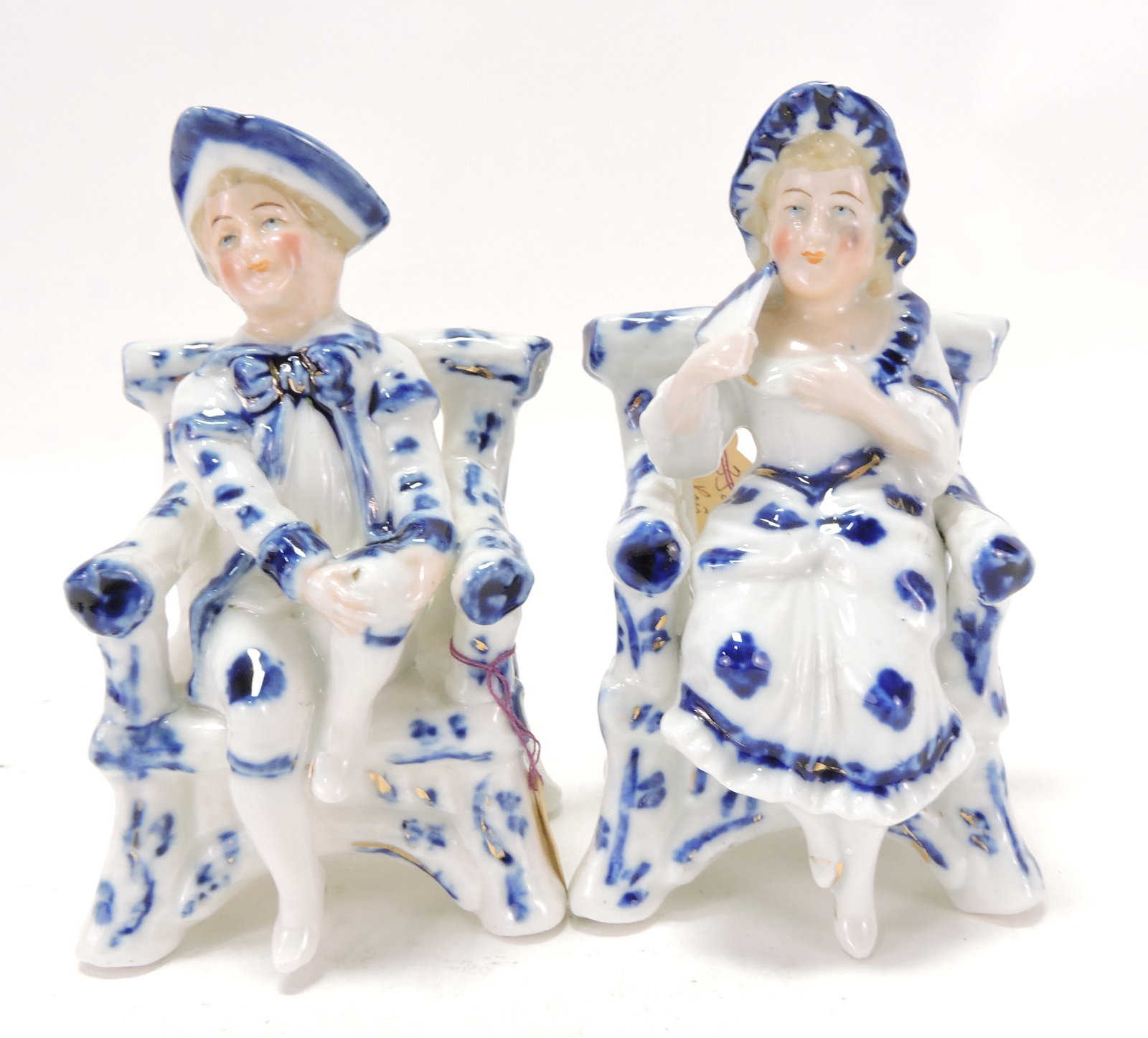 Sitzendorf pair of porcelain figures, (1 of 1)