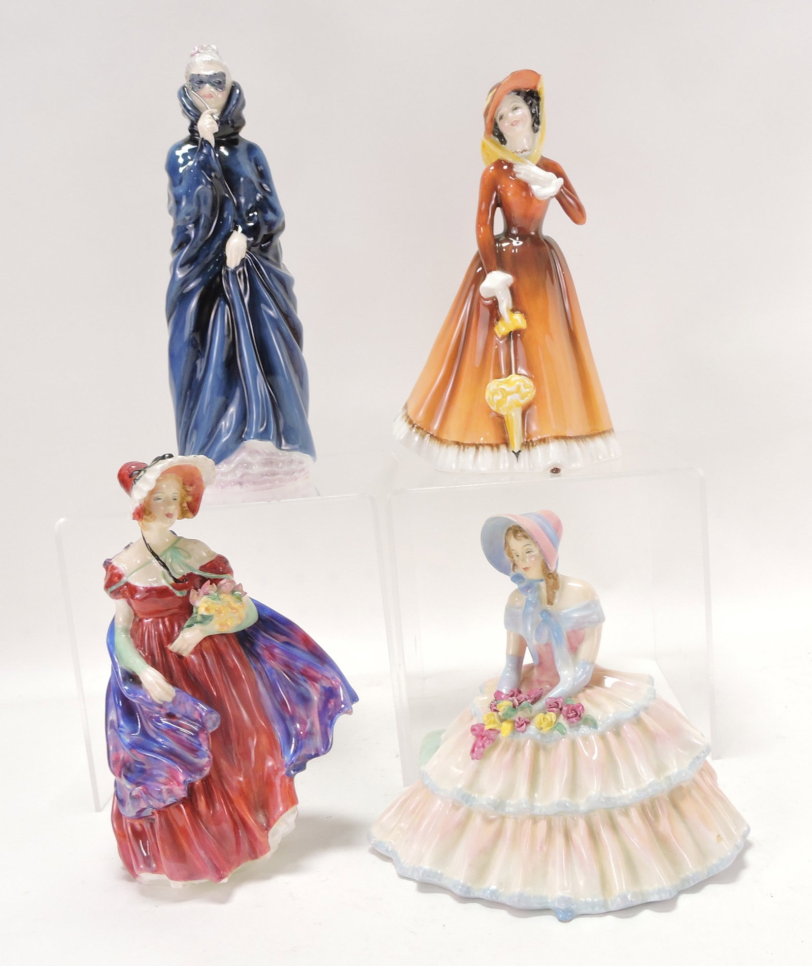 Royal Doulton lot of 4 lady figures: (1 of 1)