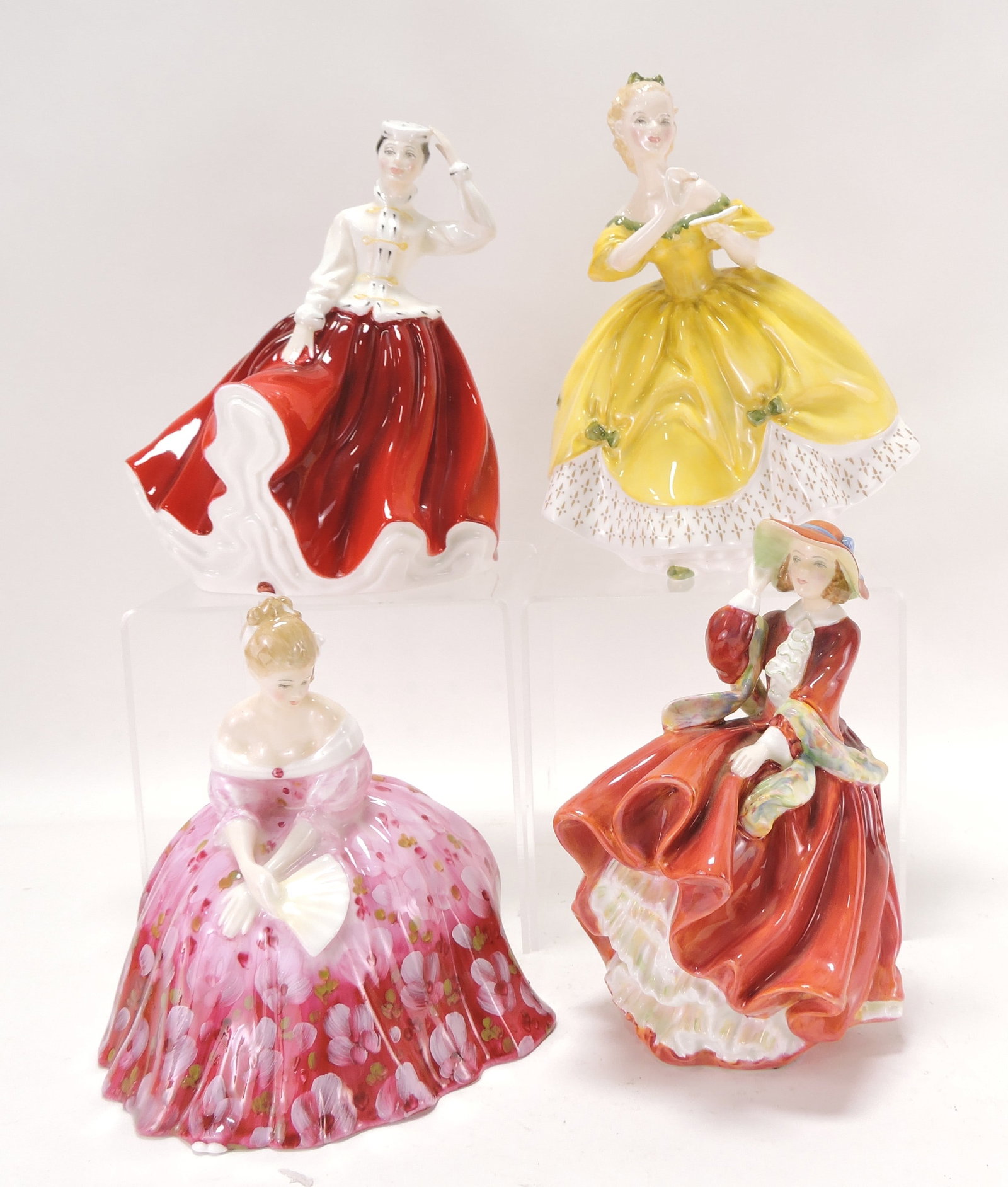 Royal Doulton lot of 4 lady figures: (1 of 1)