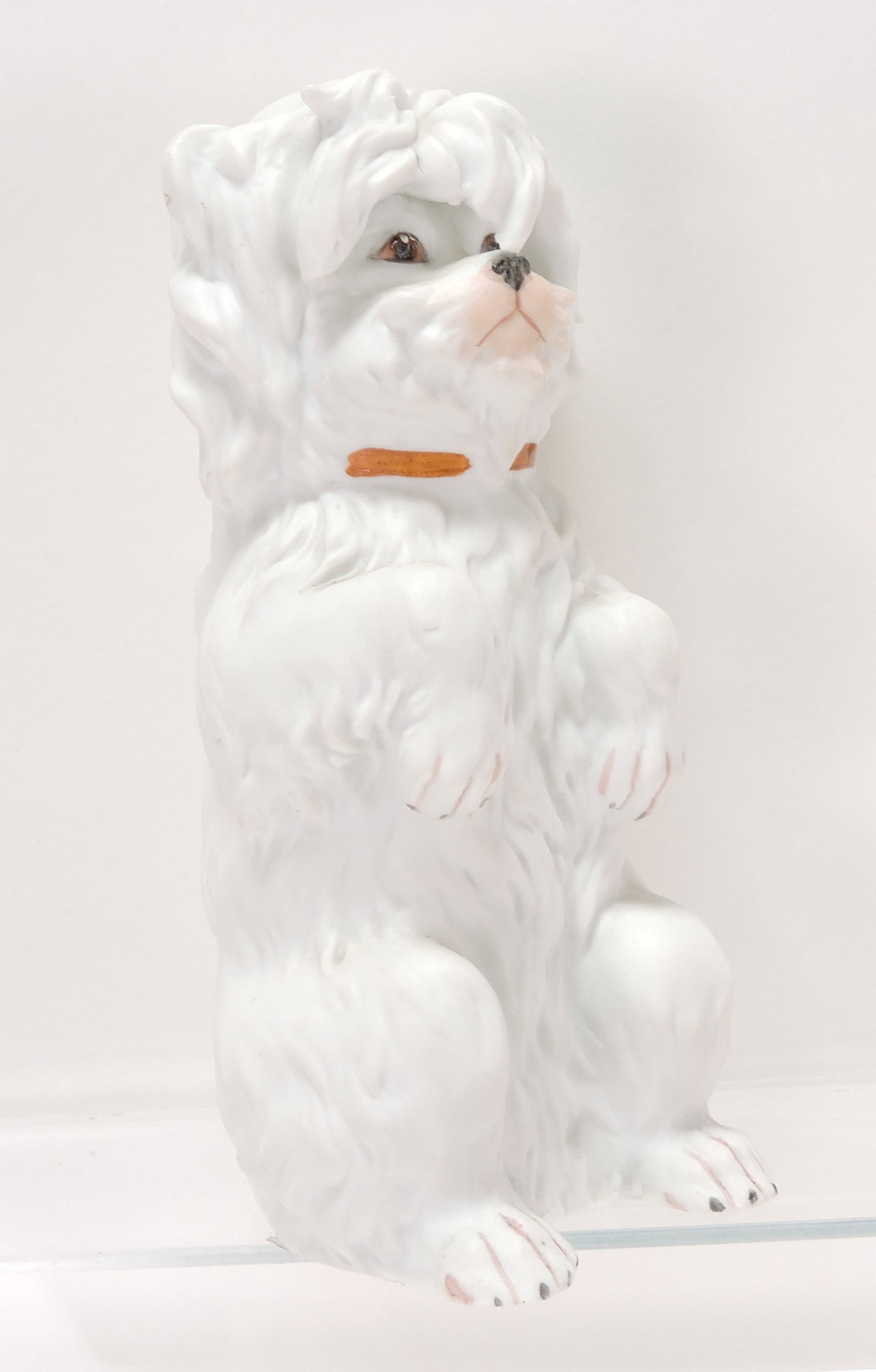Heubach 6 1/2" bisque dog: .