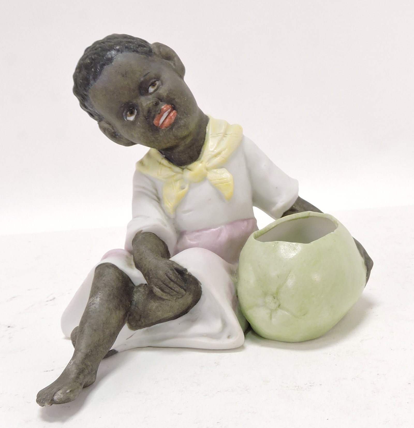 Black Americana bisque figure of boy (1 of 1)