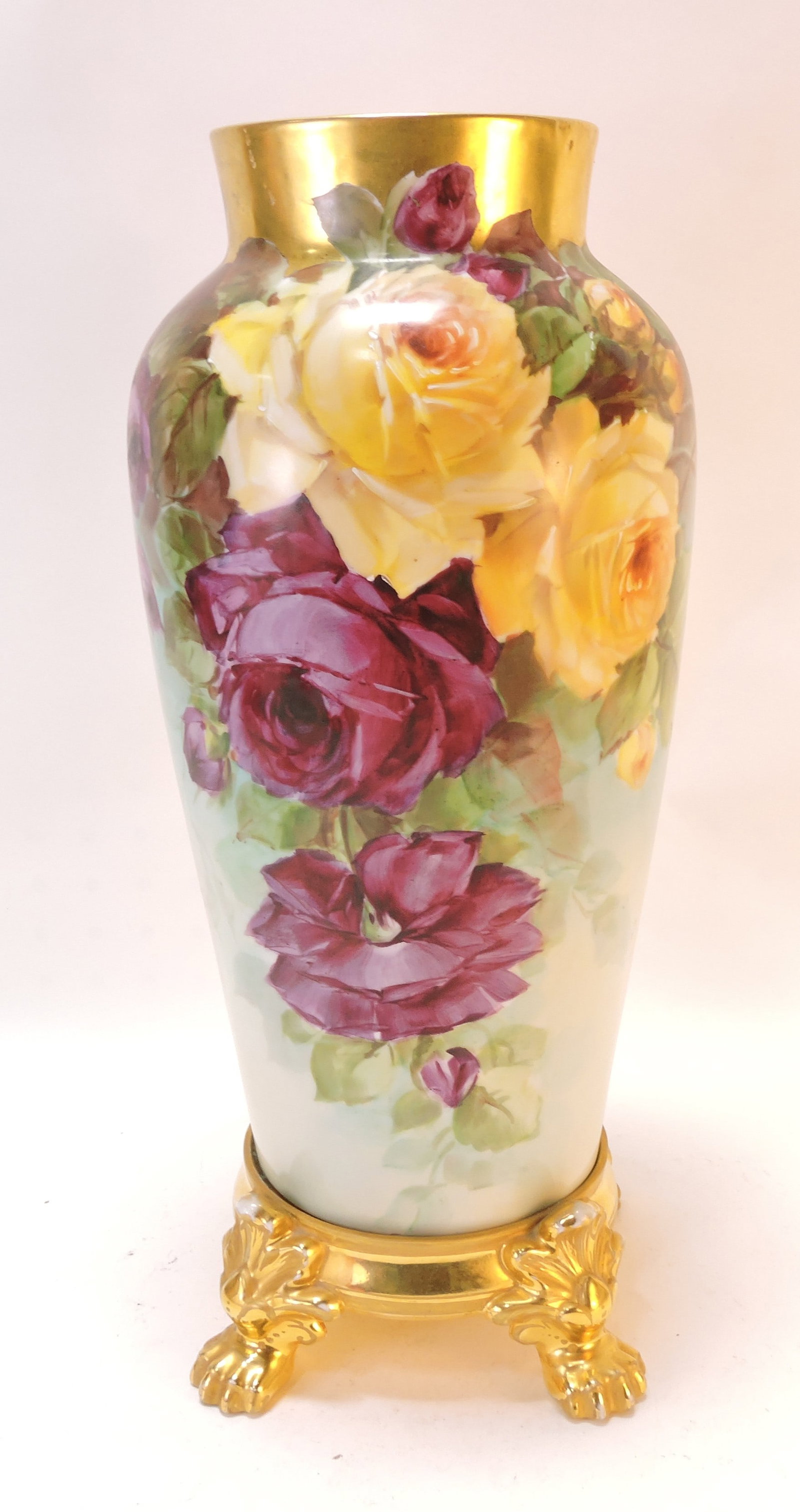 H & Co. Bavaria porcelain vase with (1 of 2)