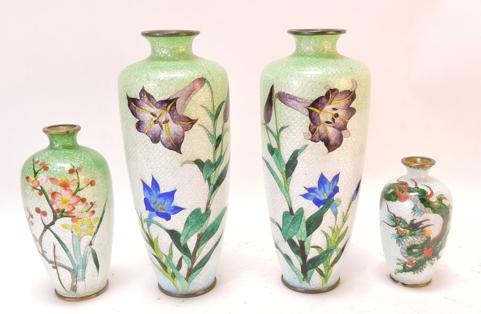 Japanese Ginbari cloisonne lot of (1 of 2)