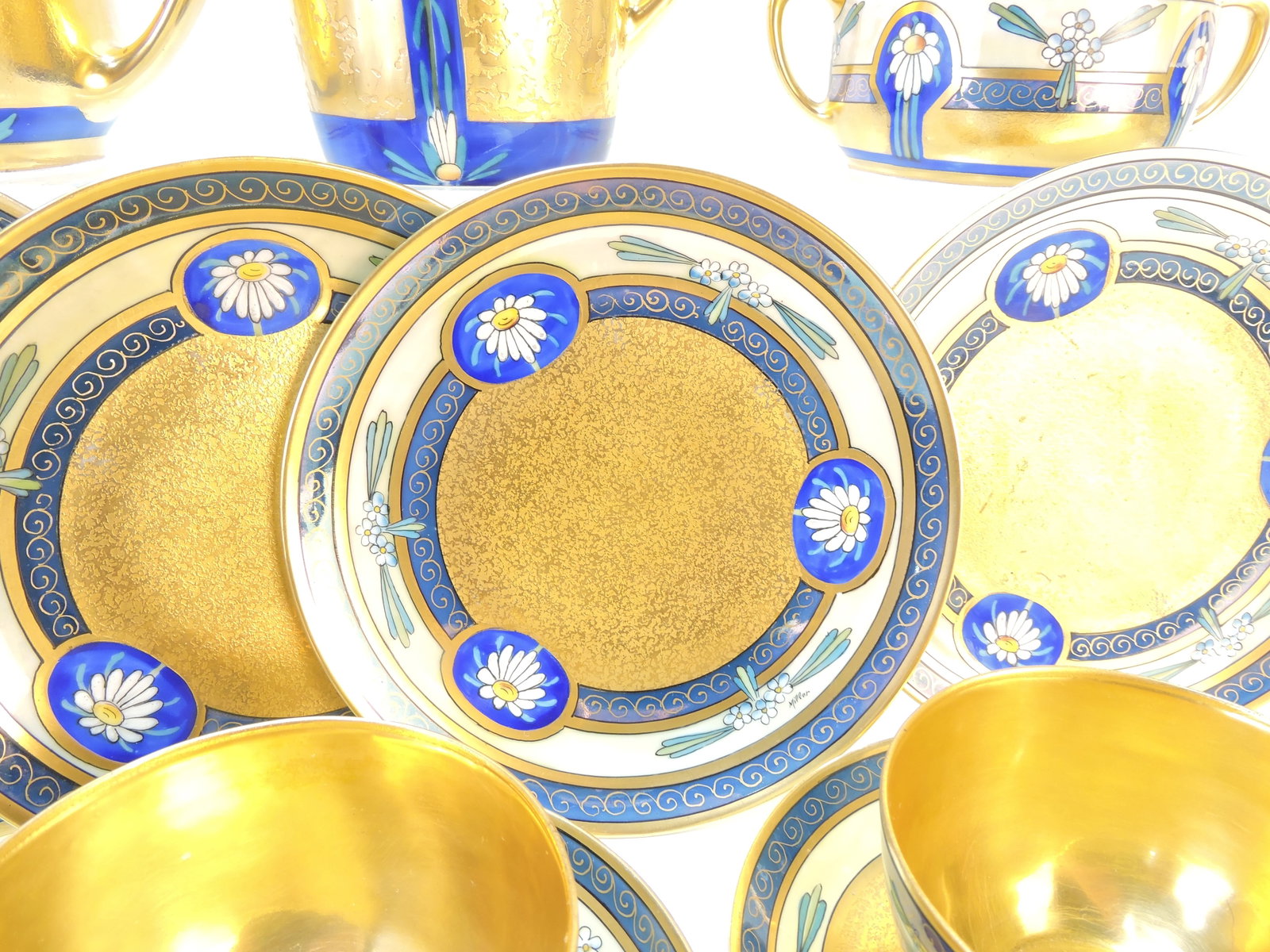 KPM Pickard porcelain dessert set, - 4