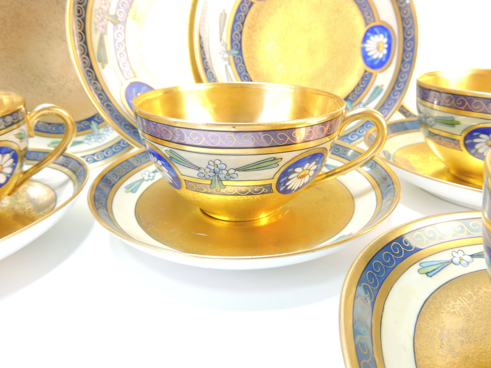KPM Pickard porcelain dessert set, - 5