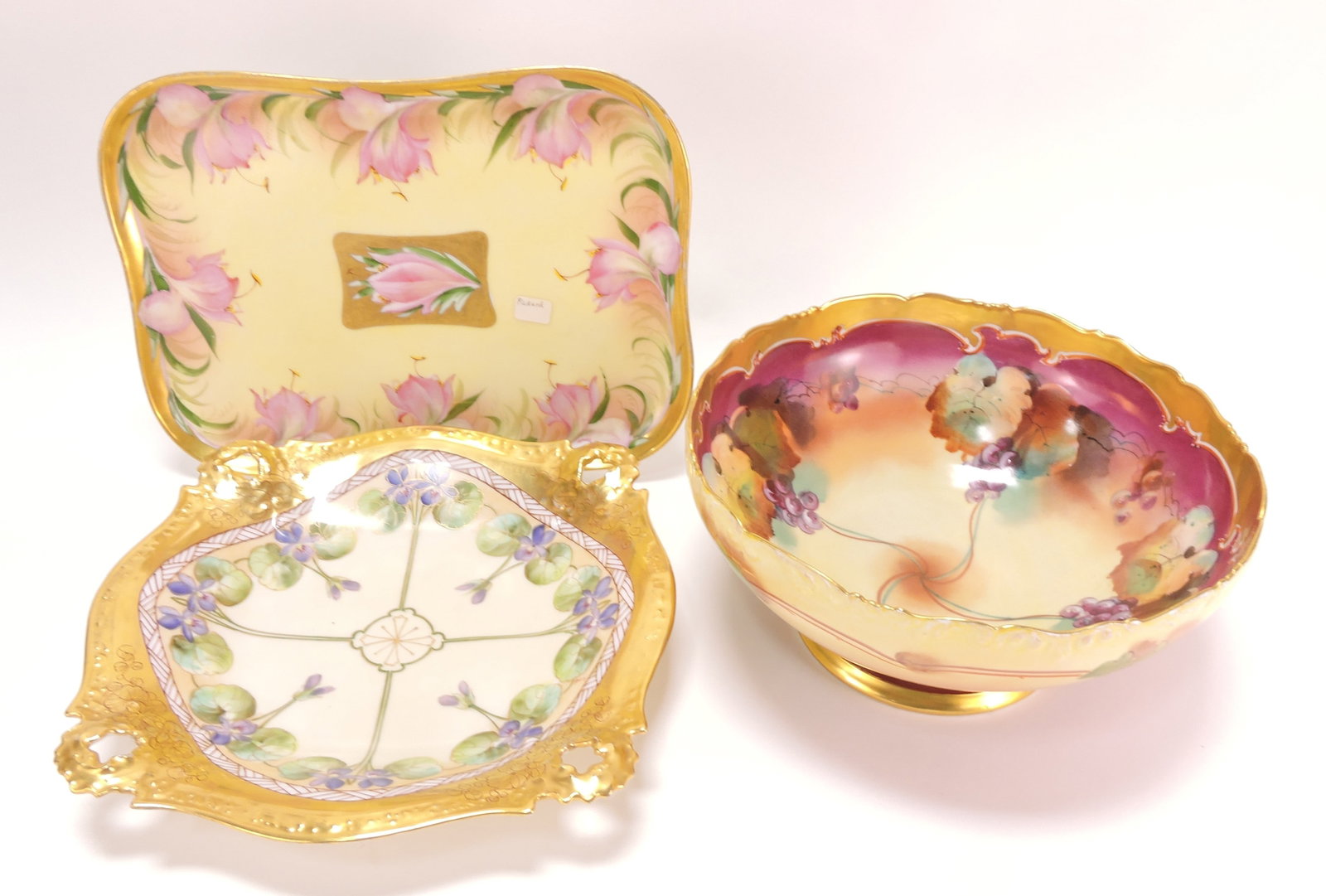 Pickard lot of 3 pcs - 2 trays and (1 of 1)