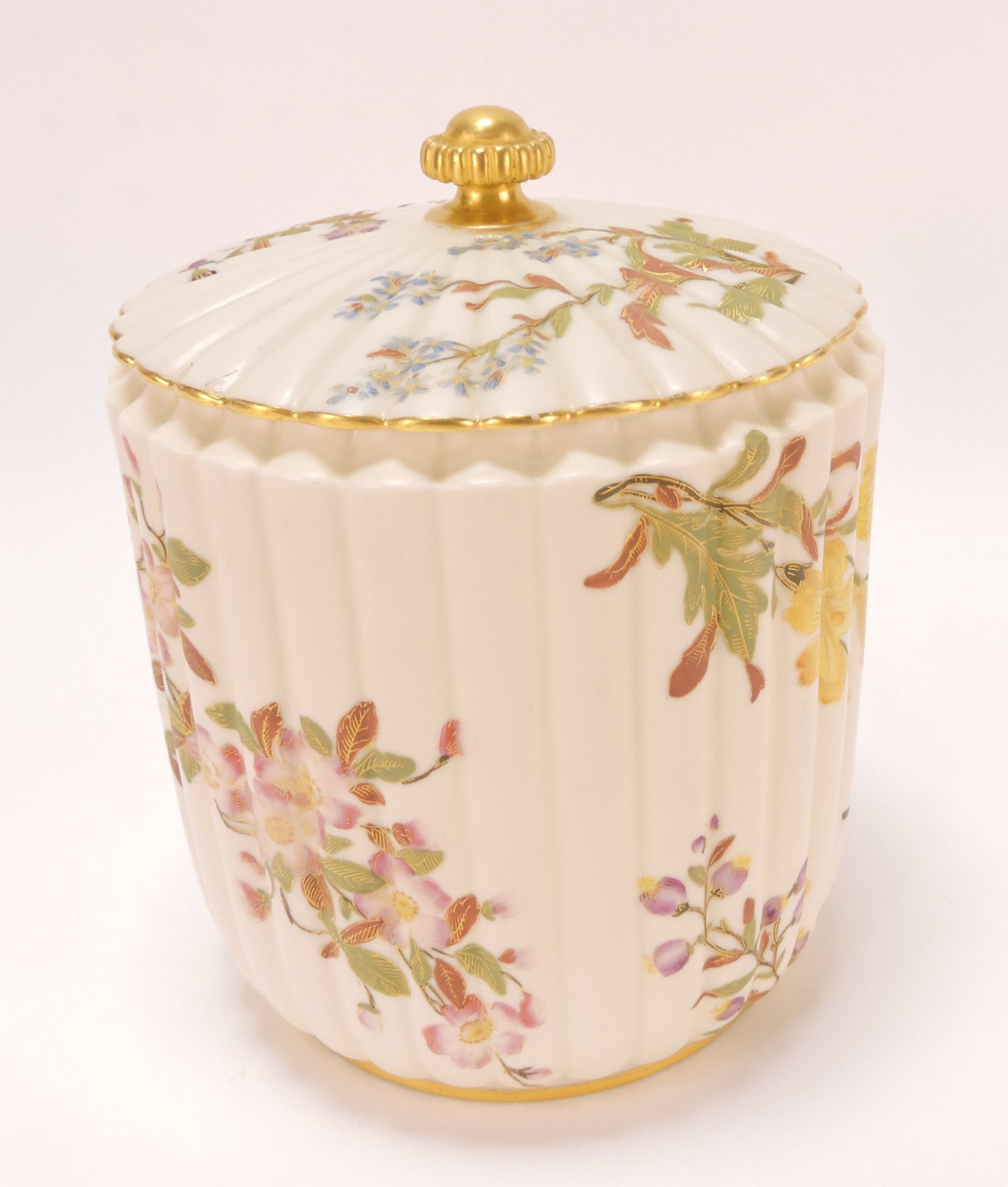 Royal Worcester biscuit jar, 7": .