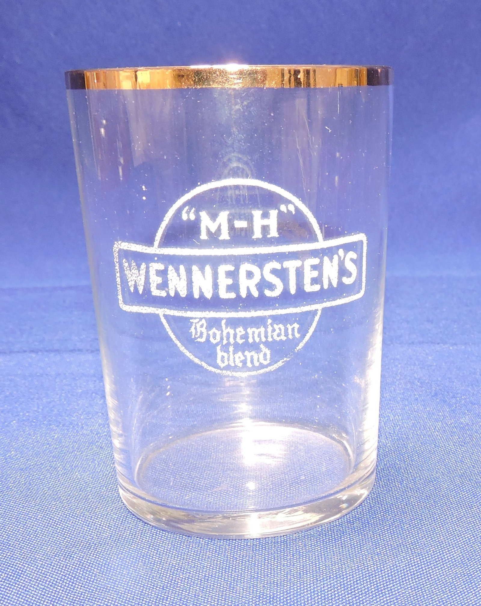 Pre-Prohibition etched beer glass, (1 of 1)
