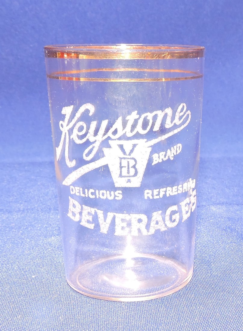 Pre-Prohibition etched beer glass, (1 of 1)