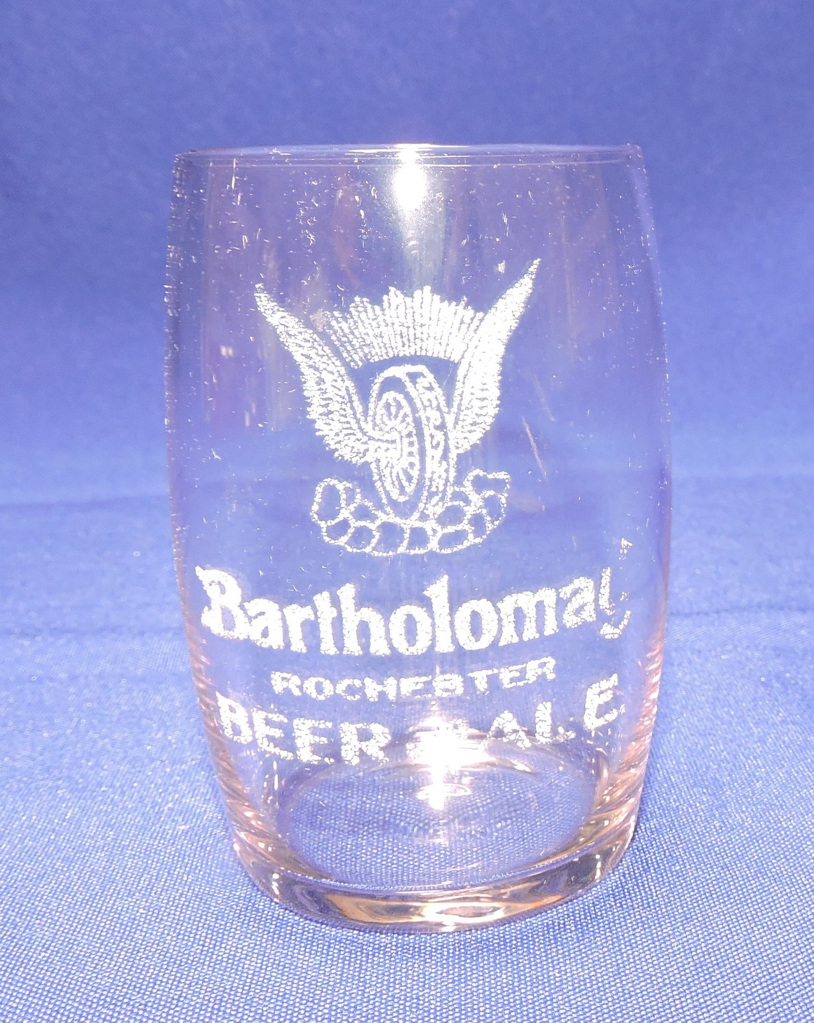 Pre-Prohibition etched beer glass, (1 of 1)