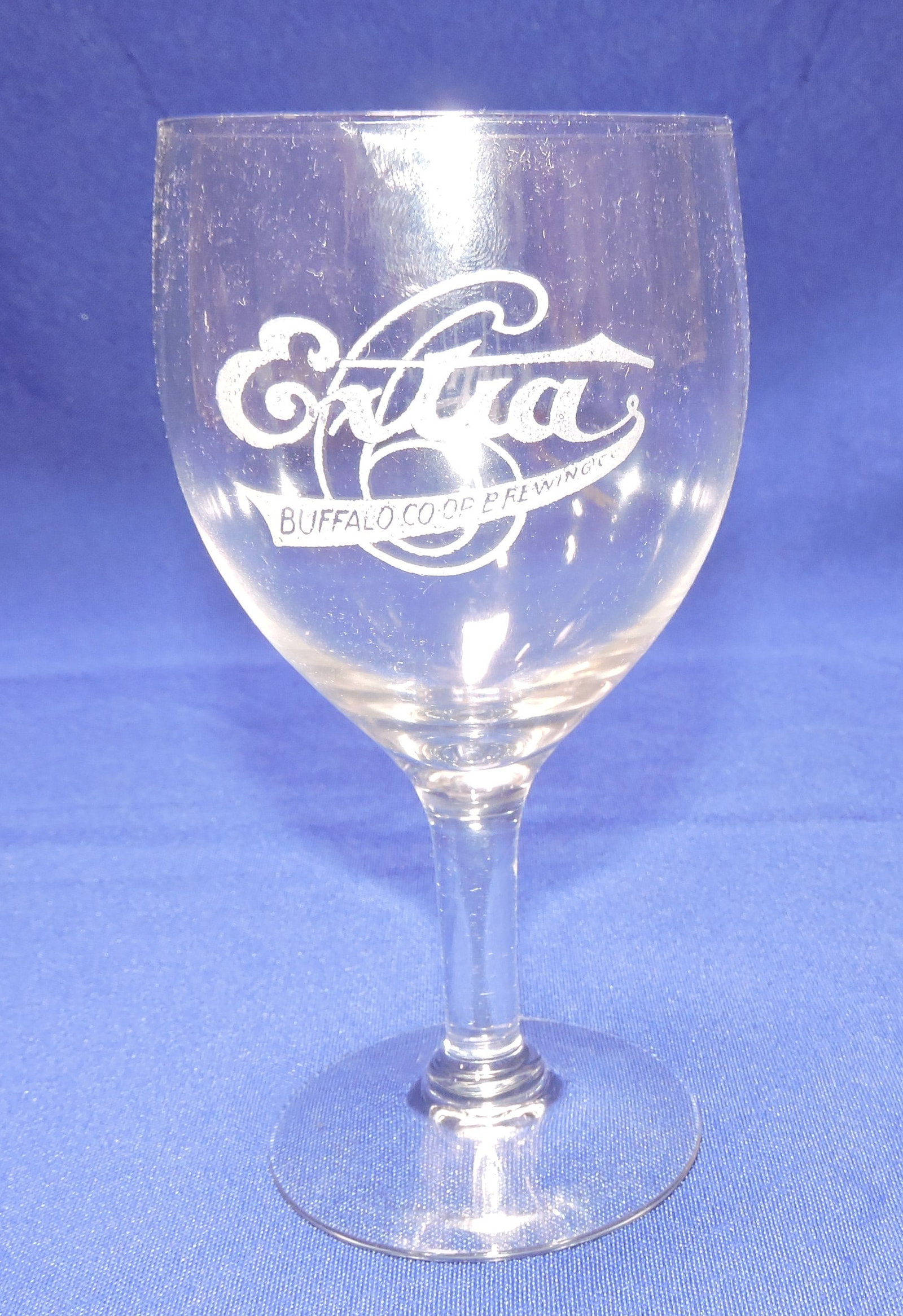 Pre-Prohibition etched beer glass, (1 of 1)