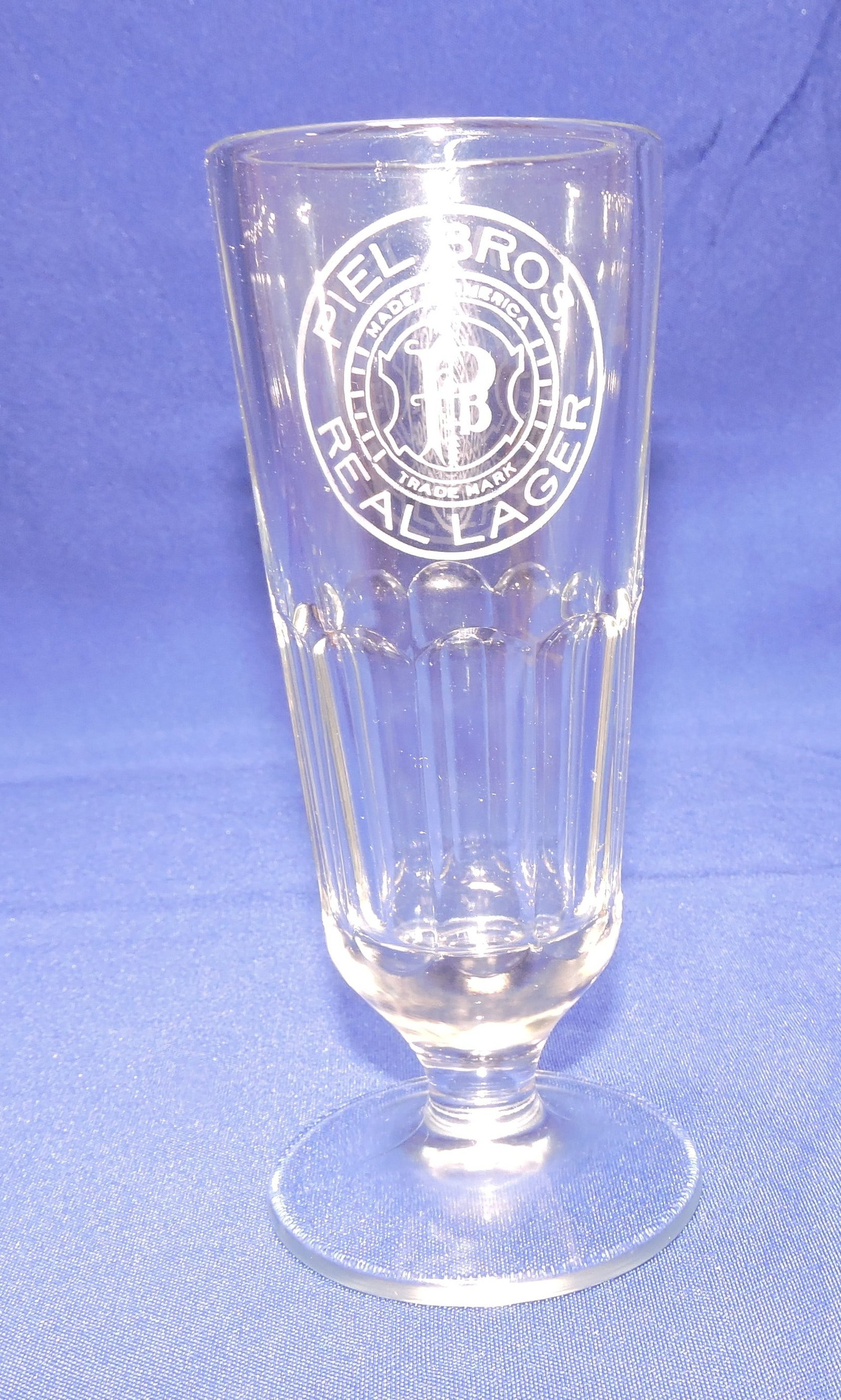Pre-Prohibition etched beer glass, (1 of 1)