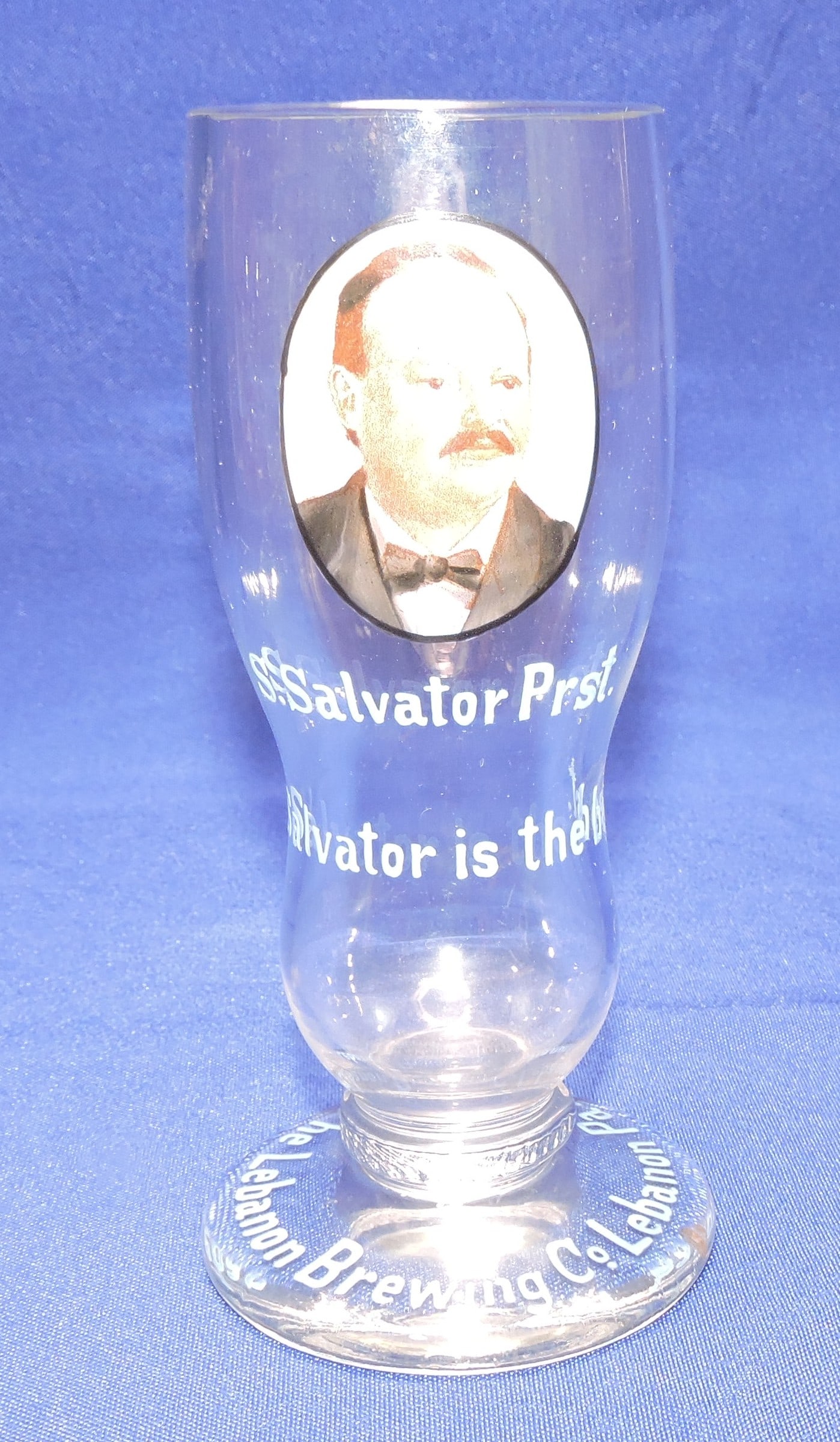 Pre-Prohibition enameled beer glass, (1 of 1)