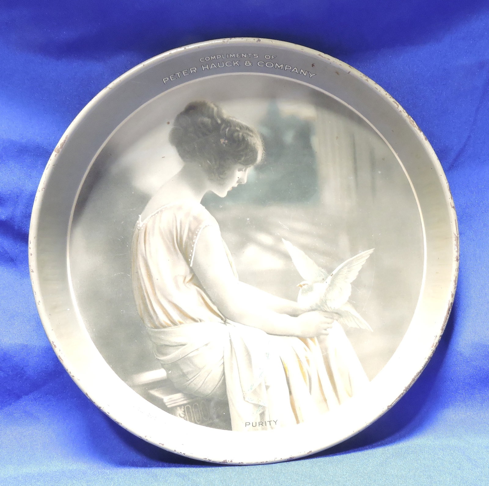 Peter Hauck & Co beer tray, 12", (1 of 2)