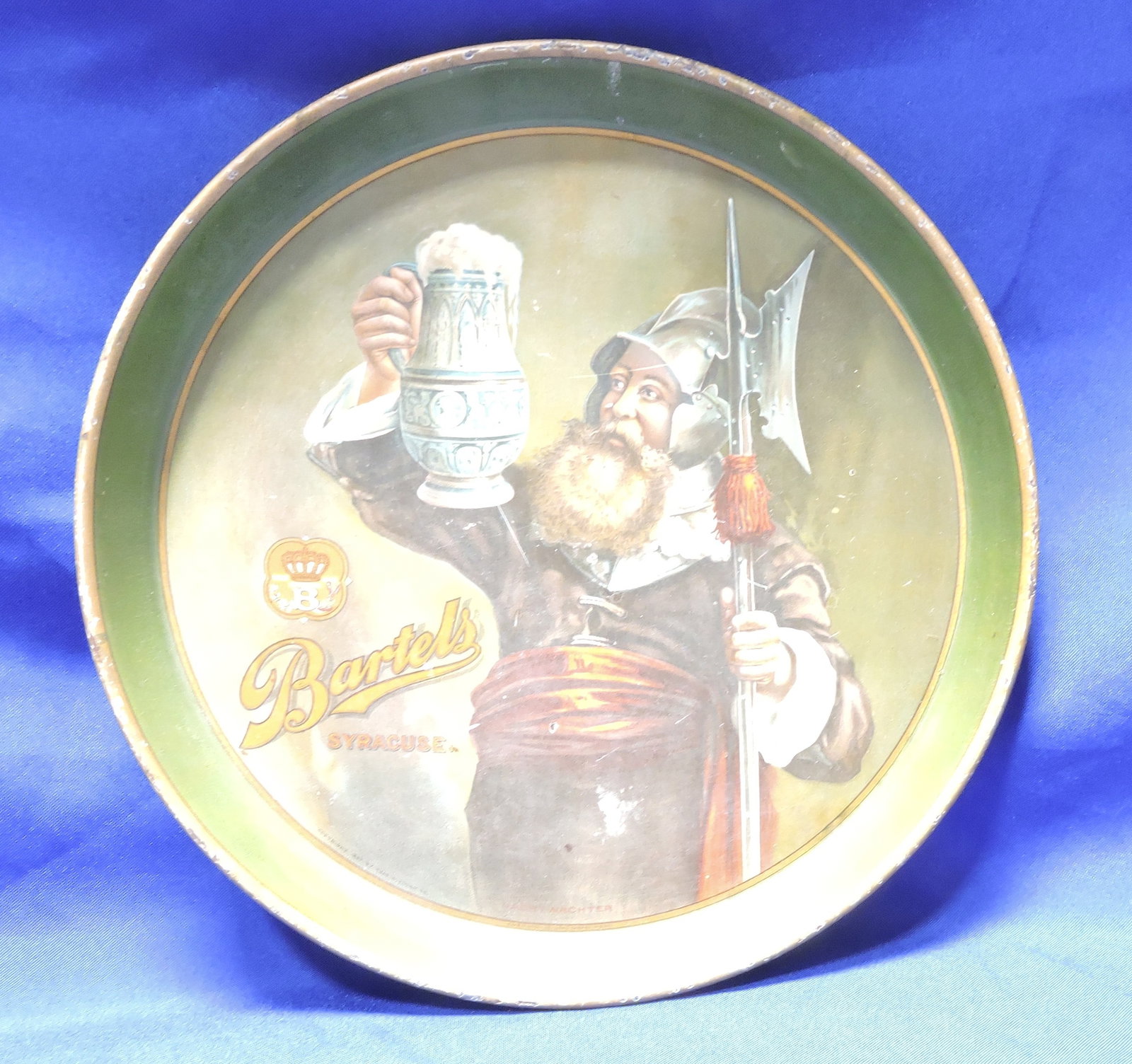 Bartel's Beer tray, Syracuse, 12" (1 of 2)