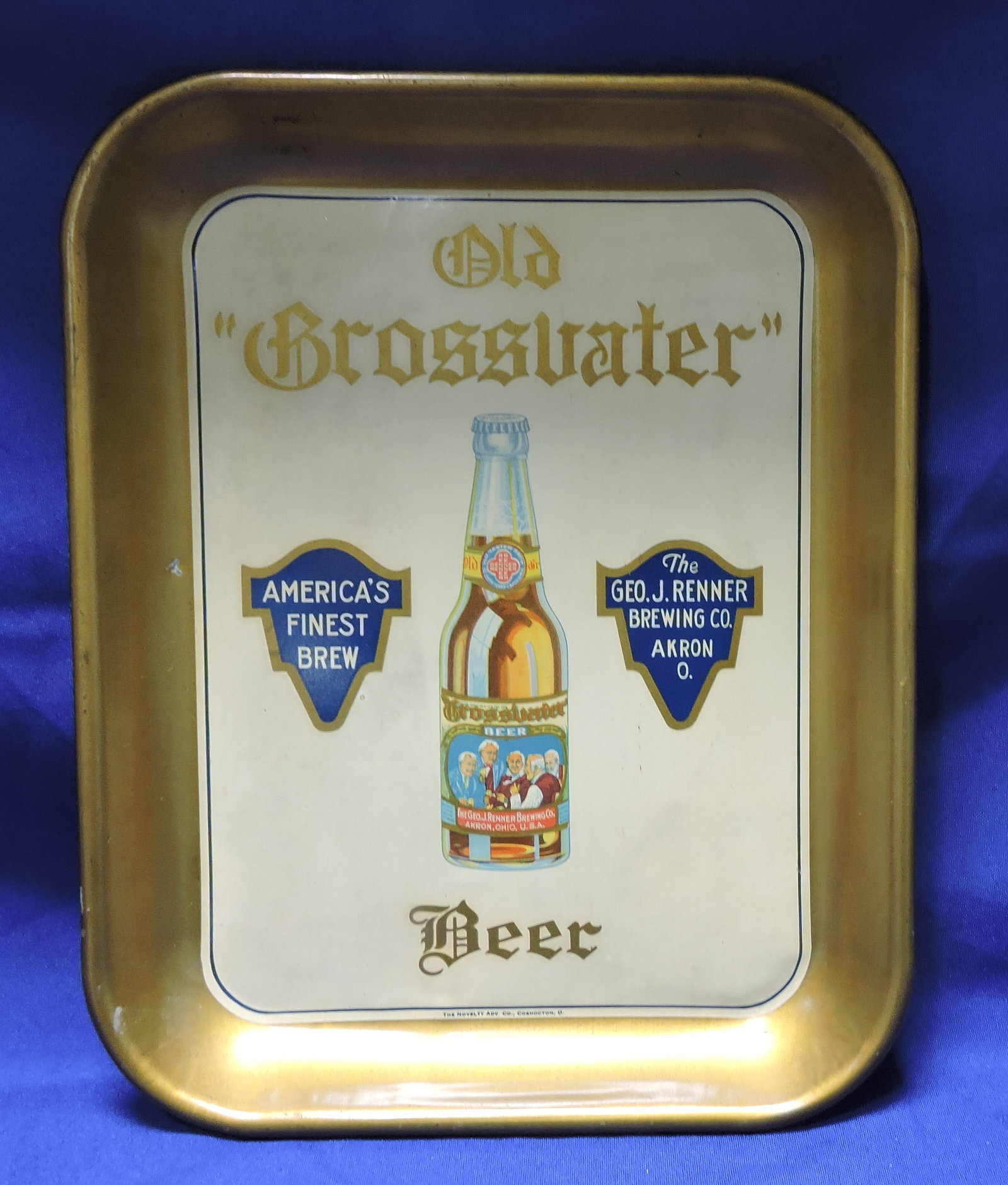 Old Grossvater beer tray, Renner (1 of 2)