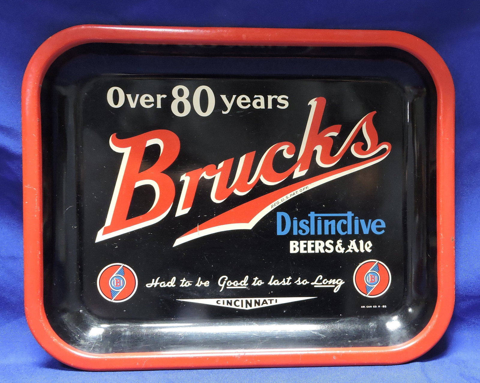 Brock's beer tray, Cincinnati, 10 1/2" x (1 of 2)