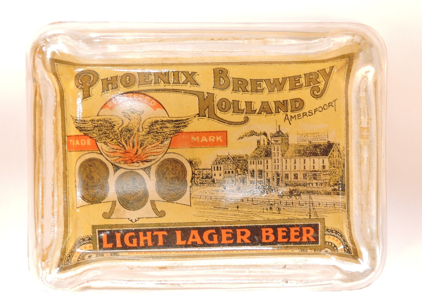 Beer advertising glass paperweight (1 of 1)