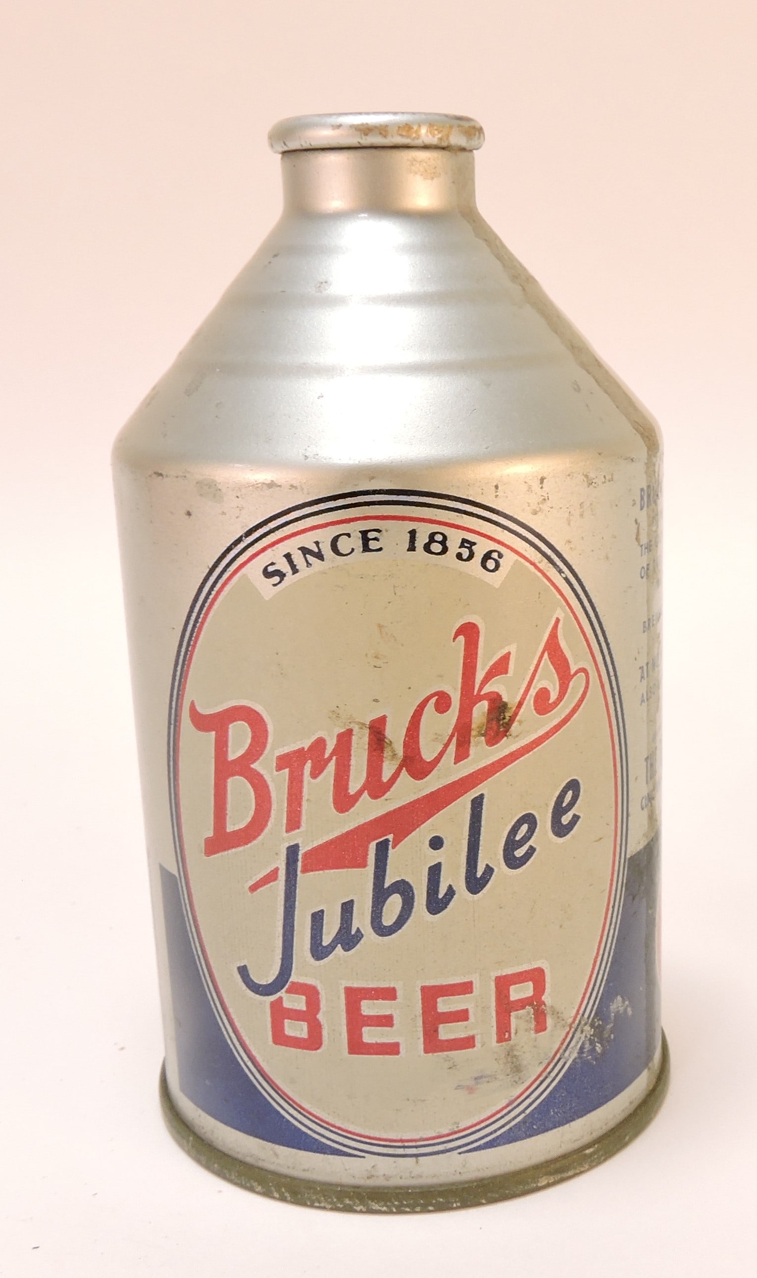 Tin cone top beer can, Bruck's (1 of 2)