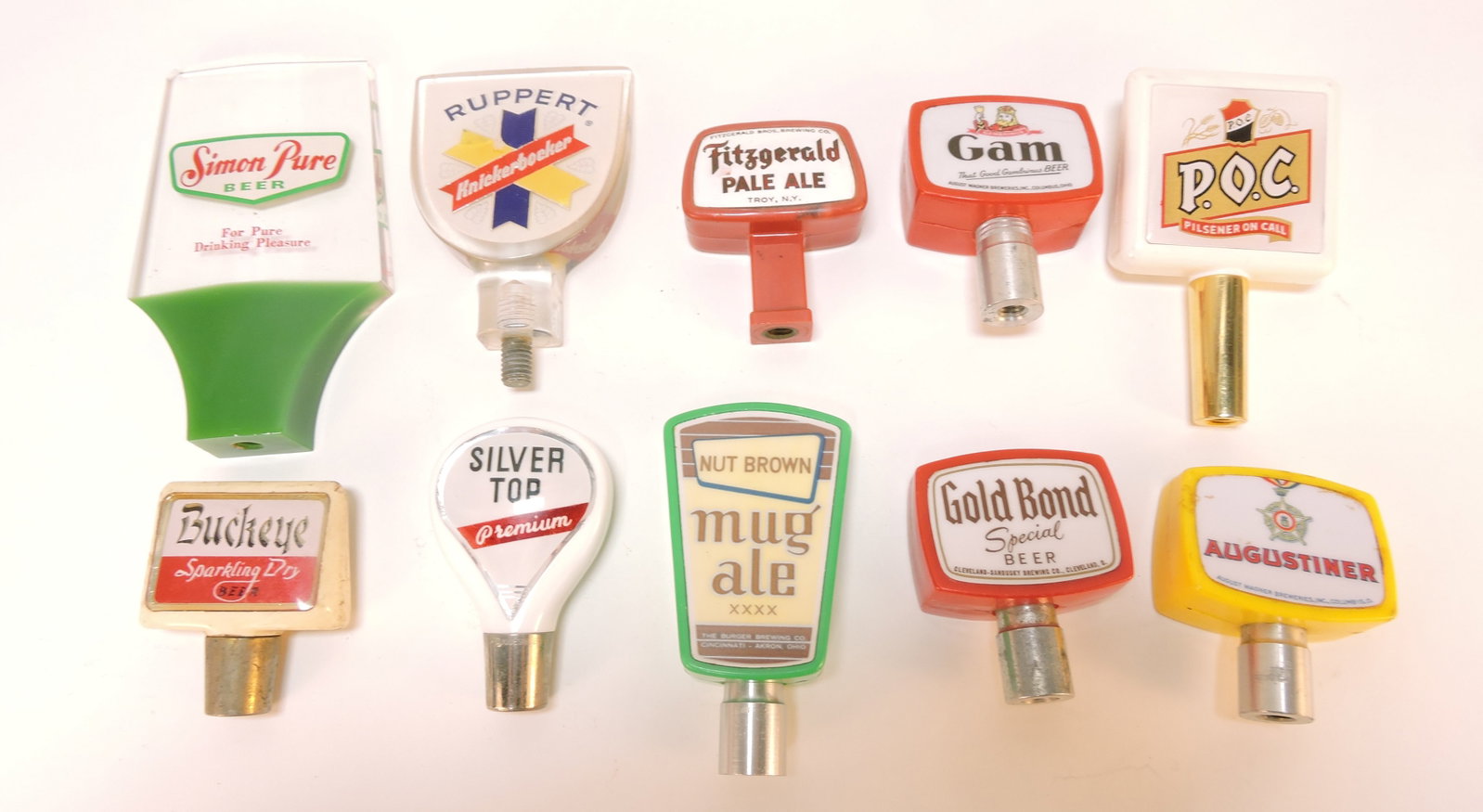 Lot of 10 beer tap handles with (1 of 1)