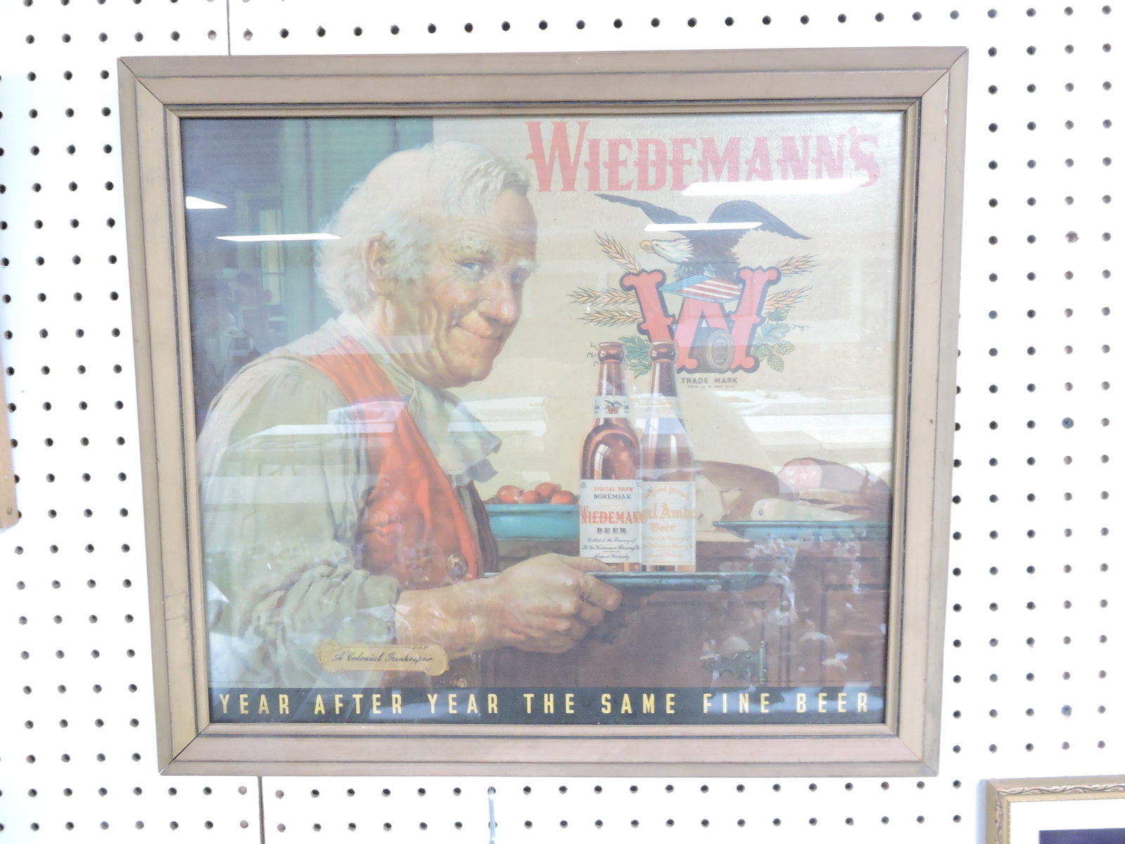 Advertising print, Wiedemann's Beer,: 19"x21 1/2"