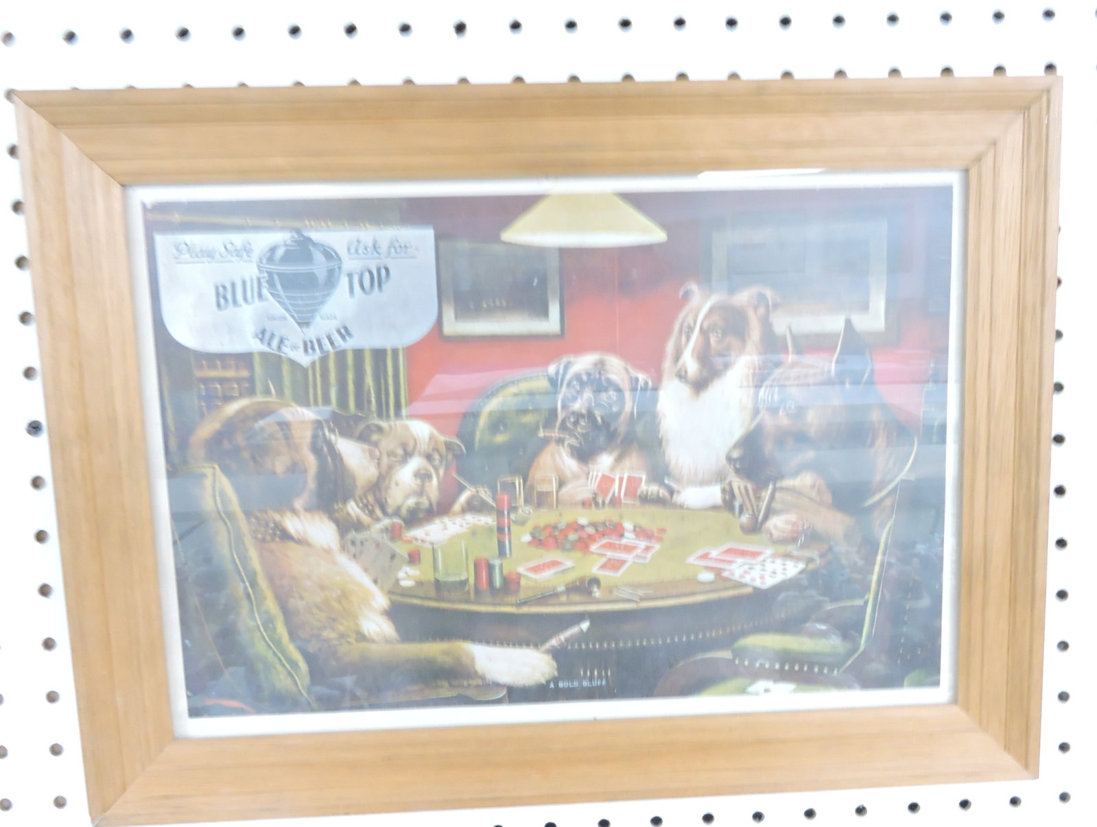 Blue Top Beer advertising print/picture,: 13"x17"