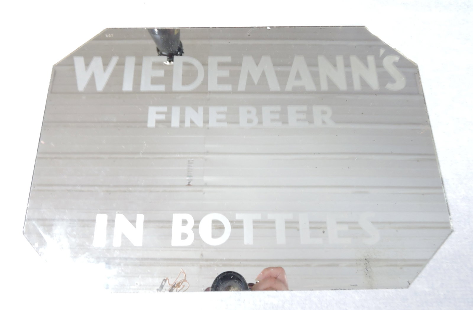 Weidemann's Beer mirror sign, 10"x14": .