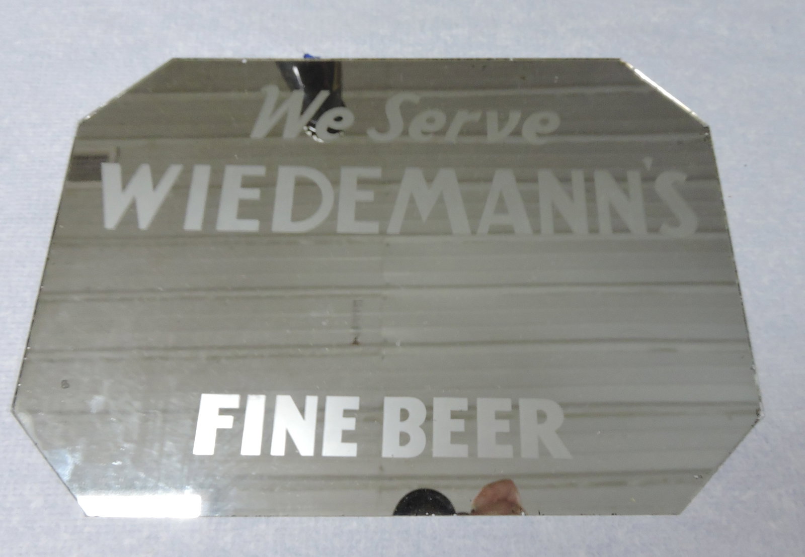 Weidemann's Beer mirror sign, 10"x14": .