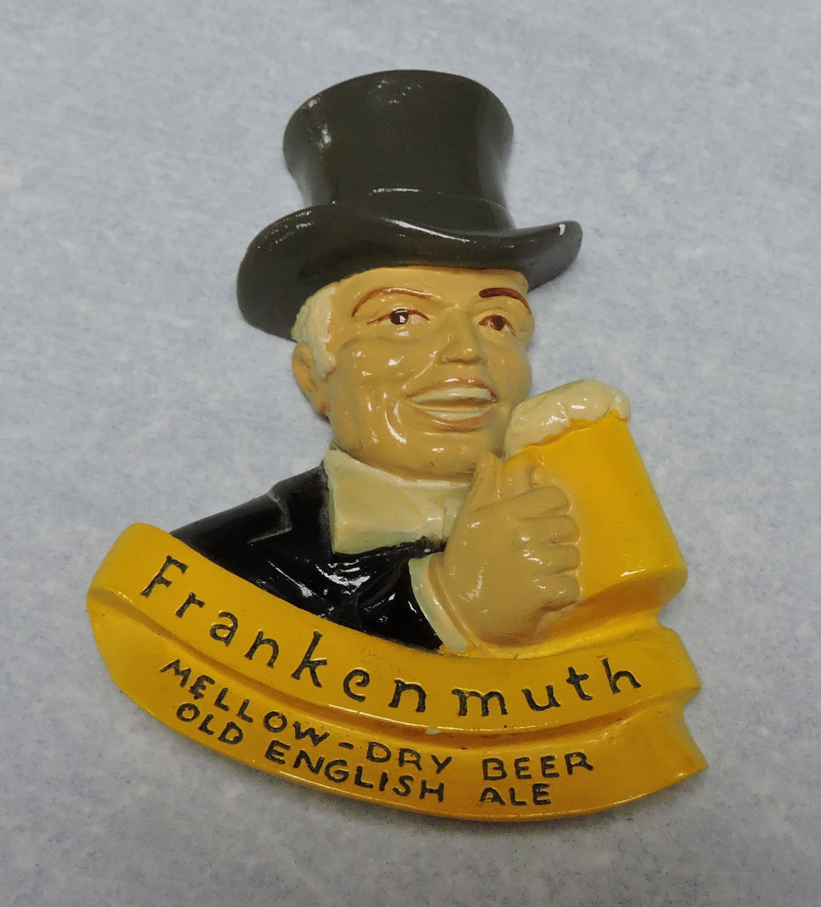 Frankenmuth chalkware advertisement,: 6"x4 1/2"