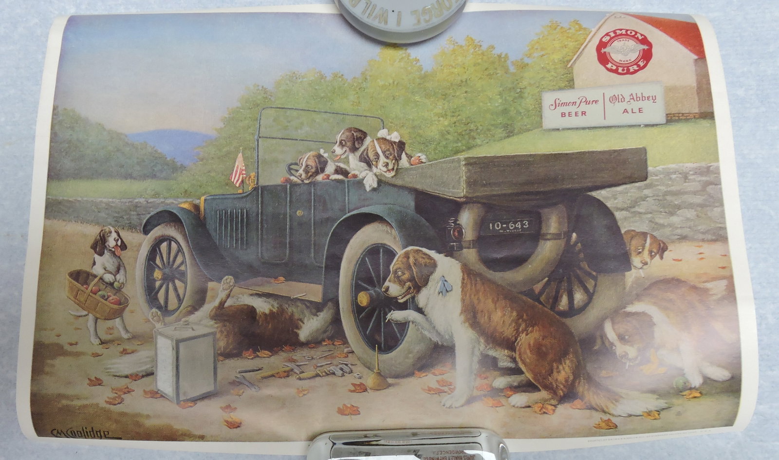 Simon Pure print 'Ten Miles to a Garage'. (1 of 1)