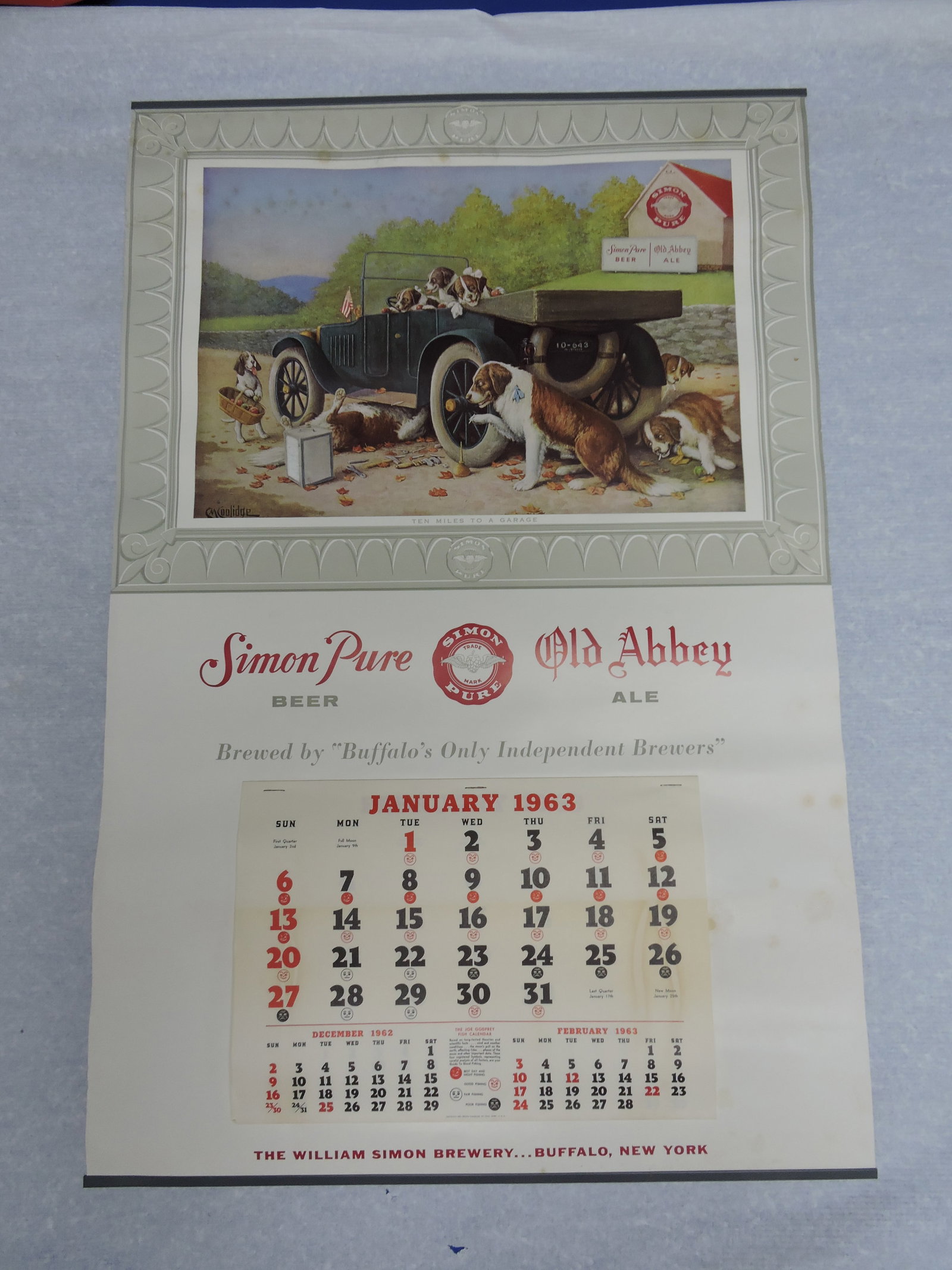 Simon Pure 1963 calendar: .
