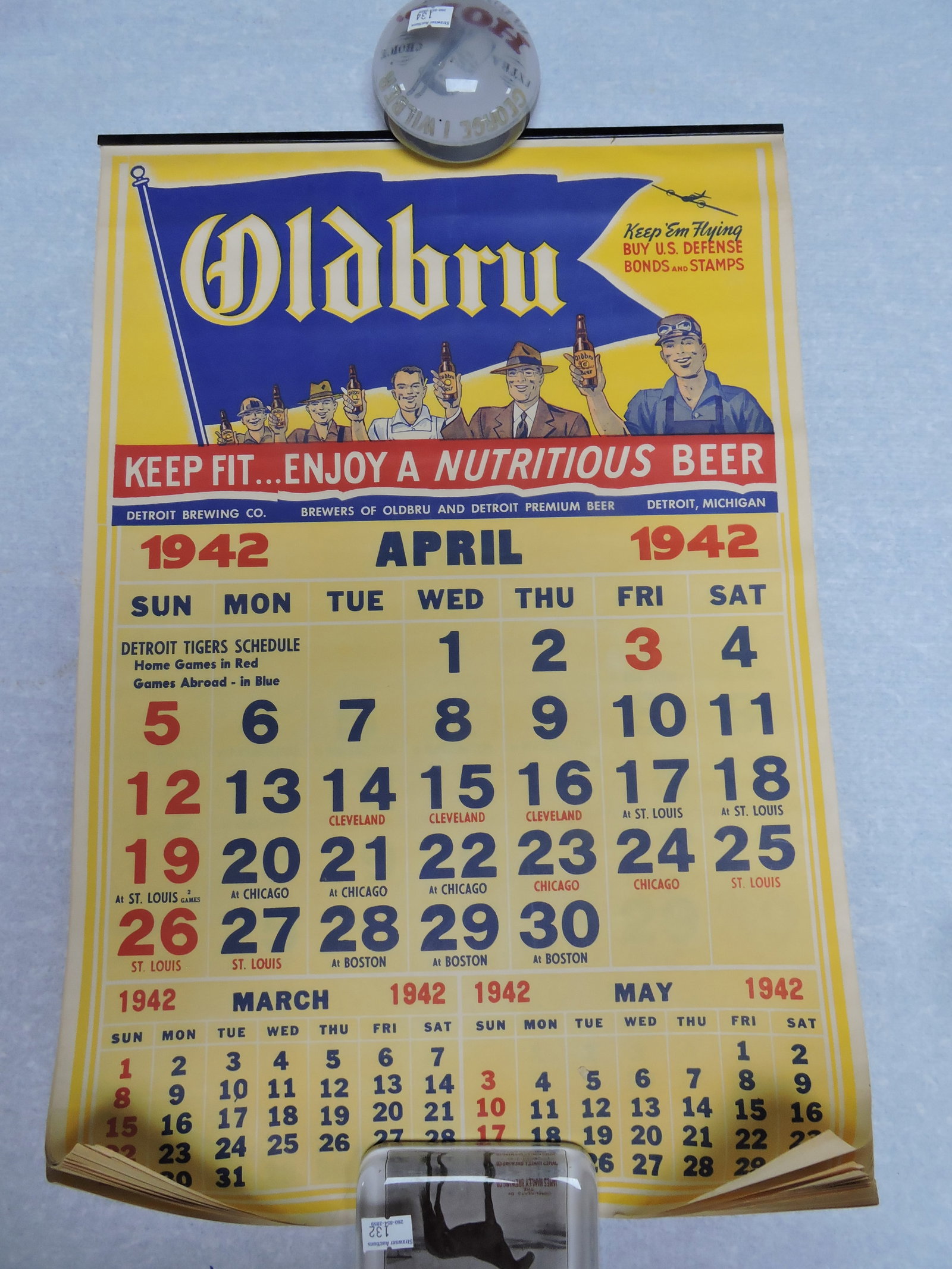 Oldbru 1942 calendar: .