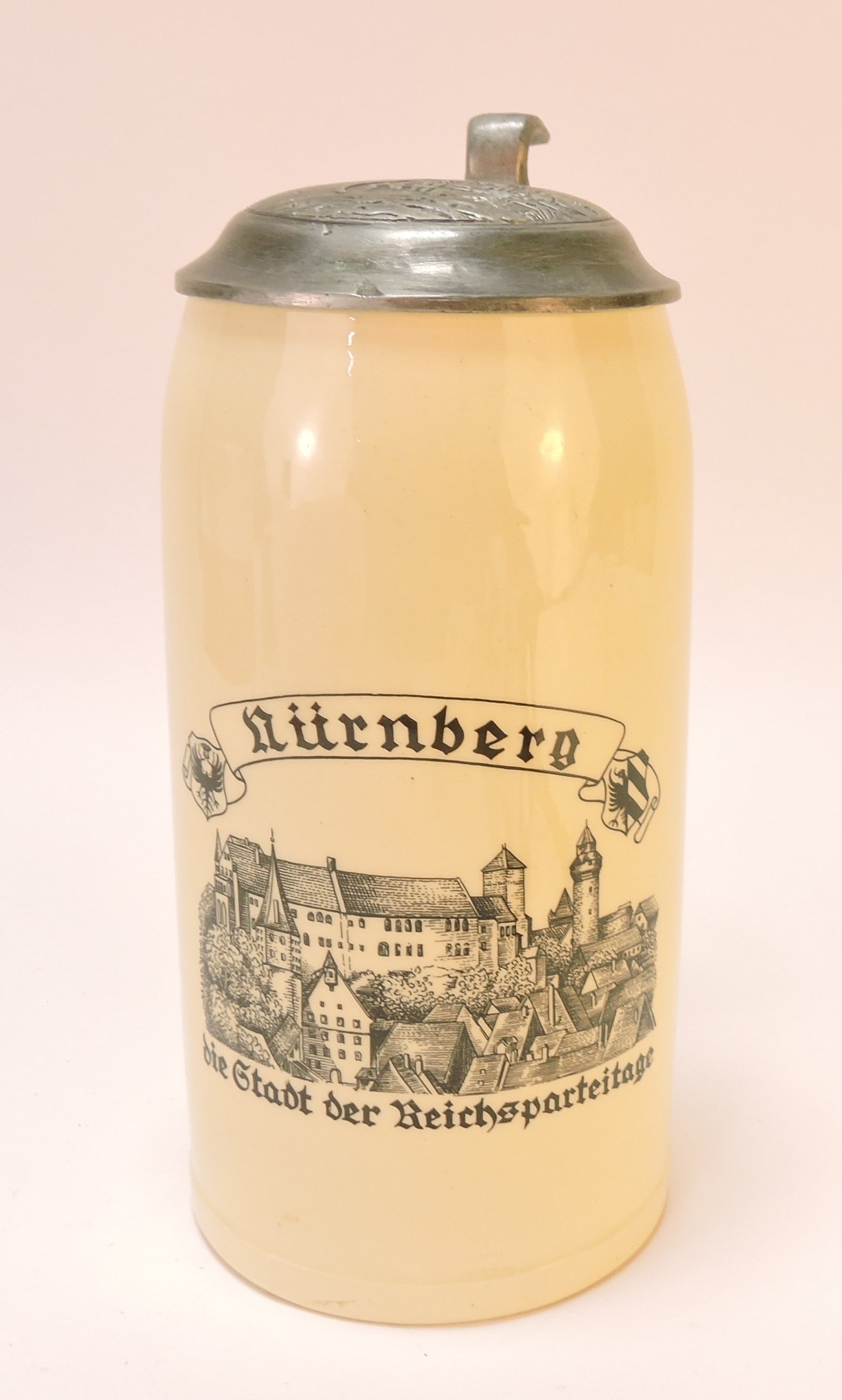 Nurnberg beer stein, 8 1/2": .