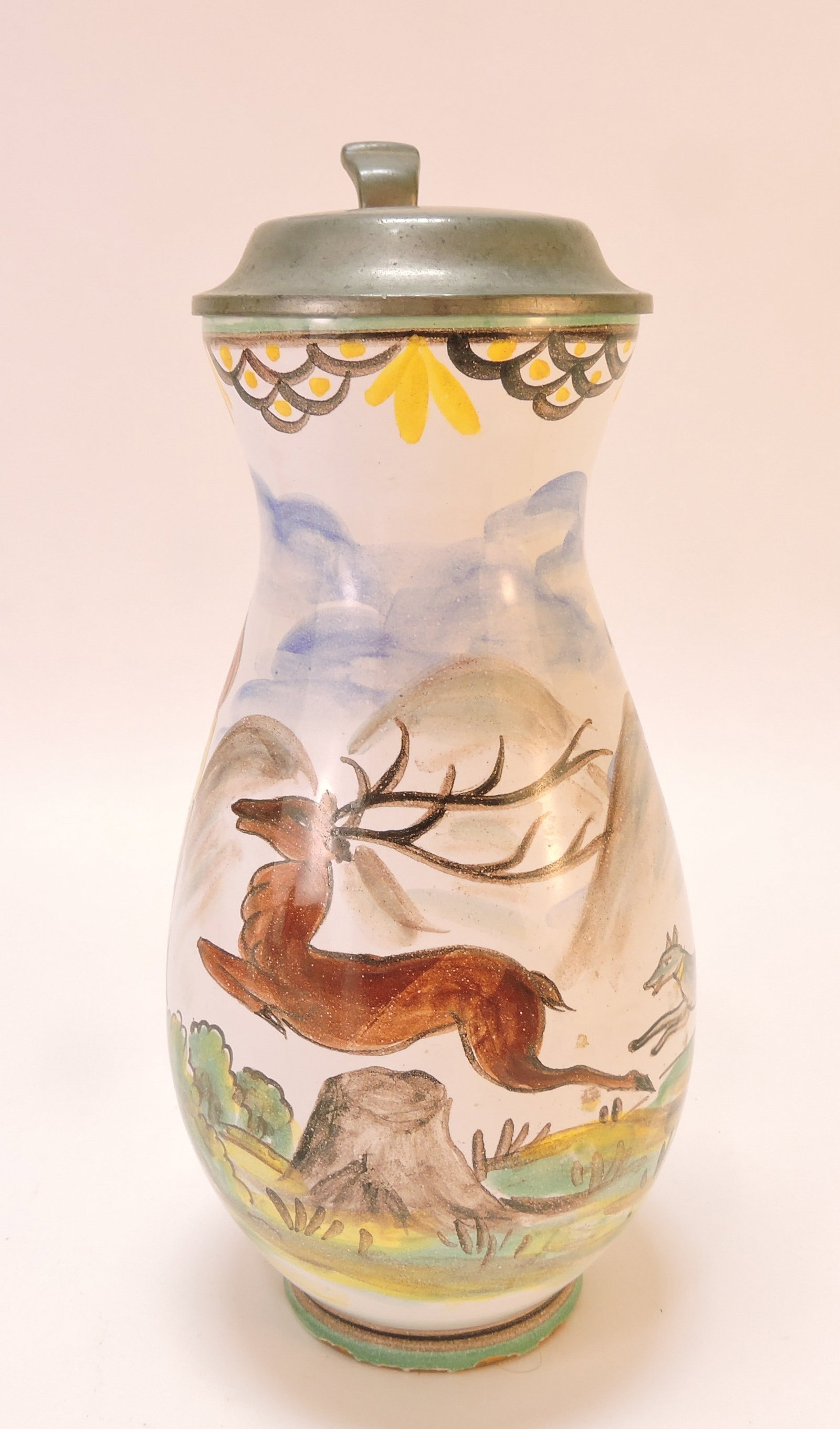 Hand painted ceramic hunting mug - 2