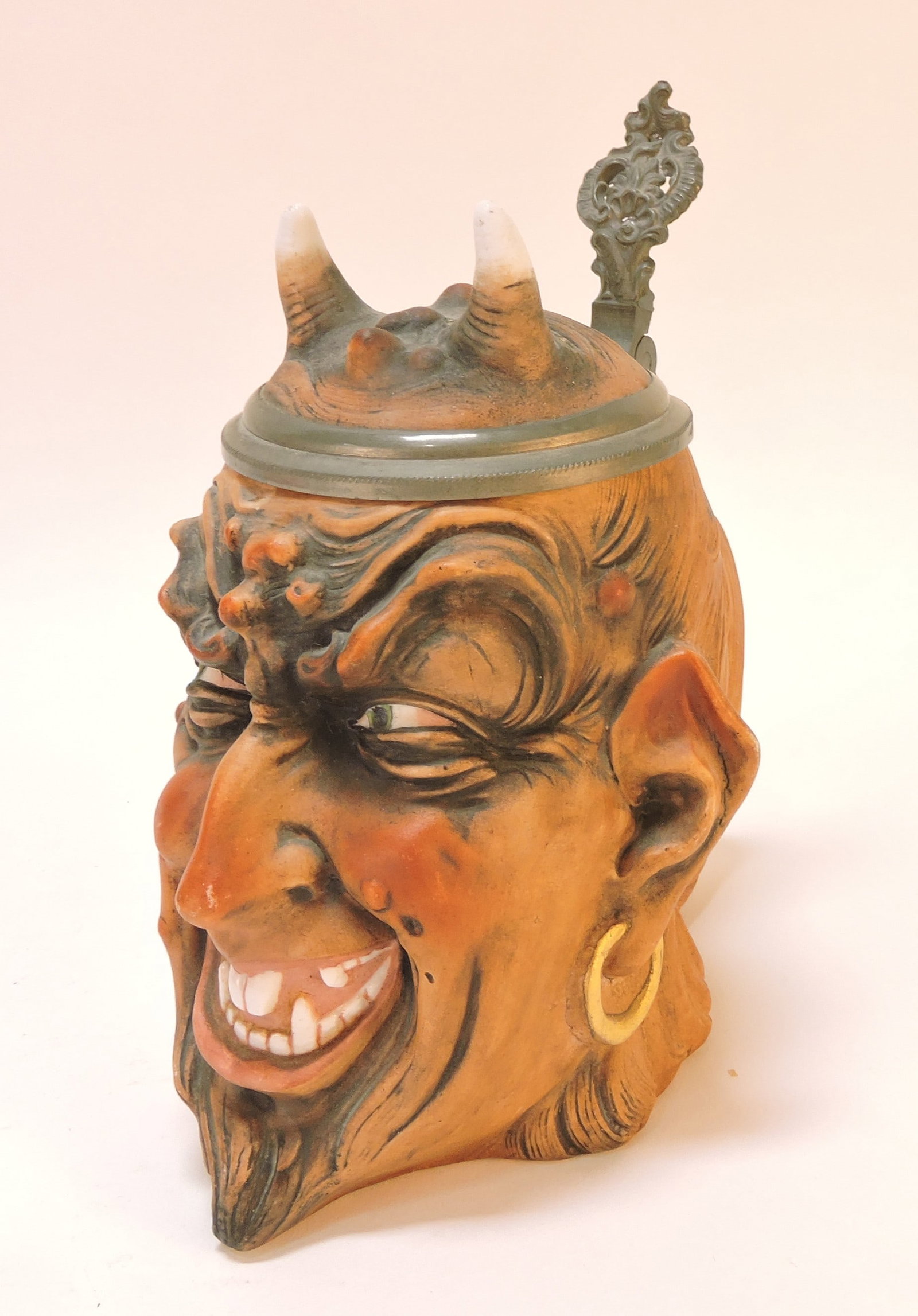 German porcelain character stein (1 of 2)