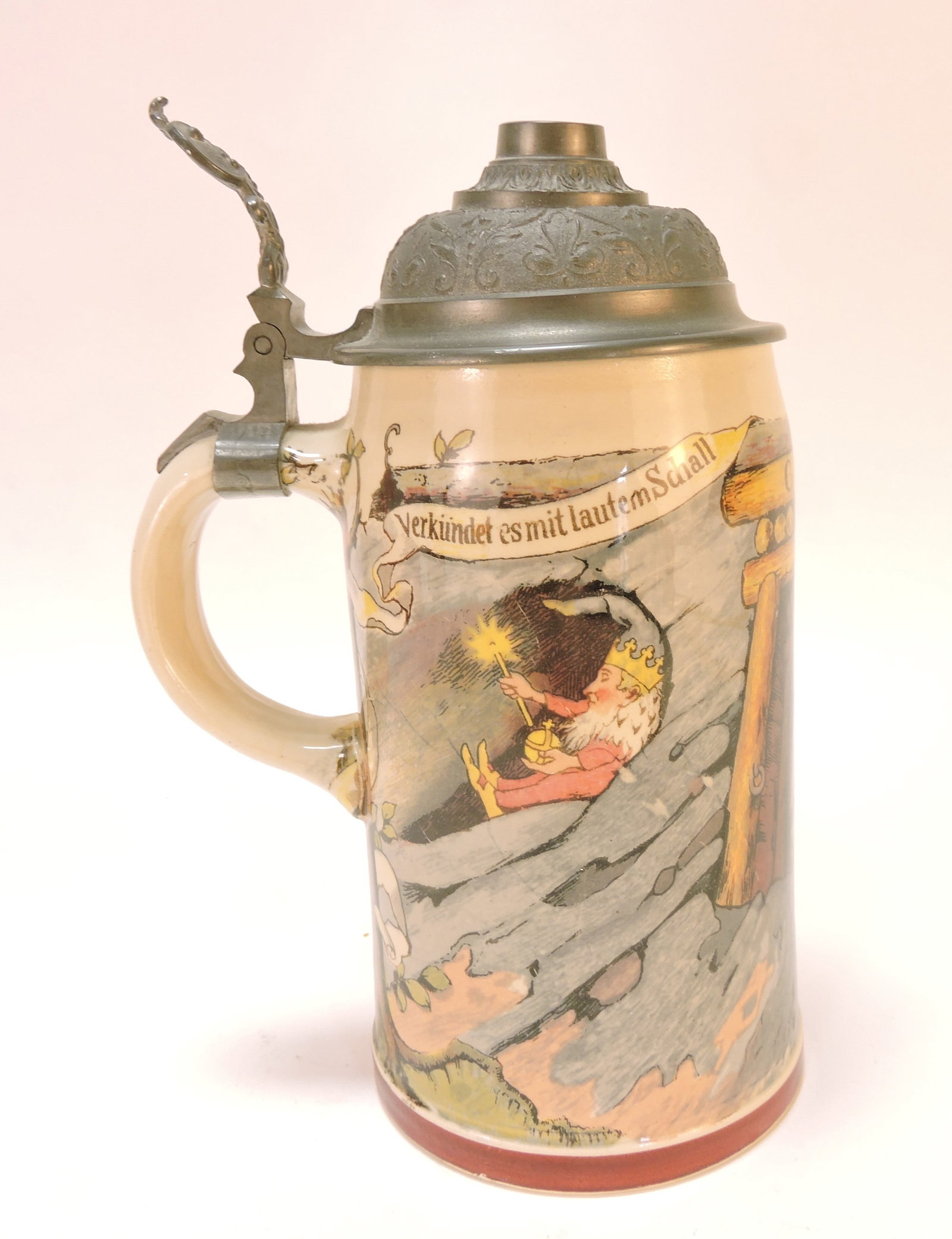 Geschutzt #980/1909 German stein, - 3