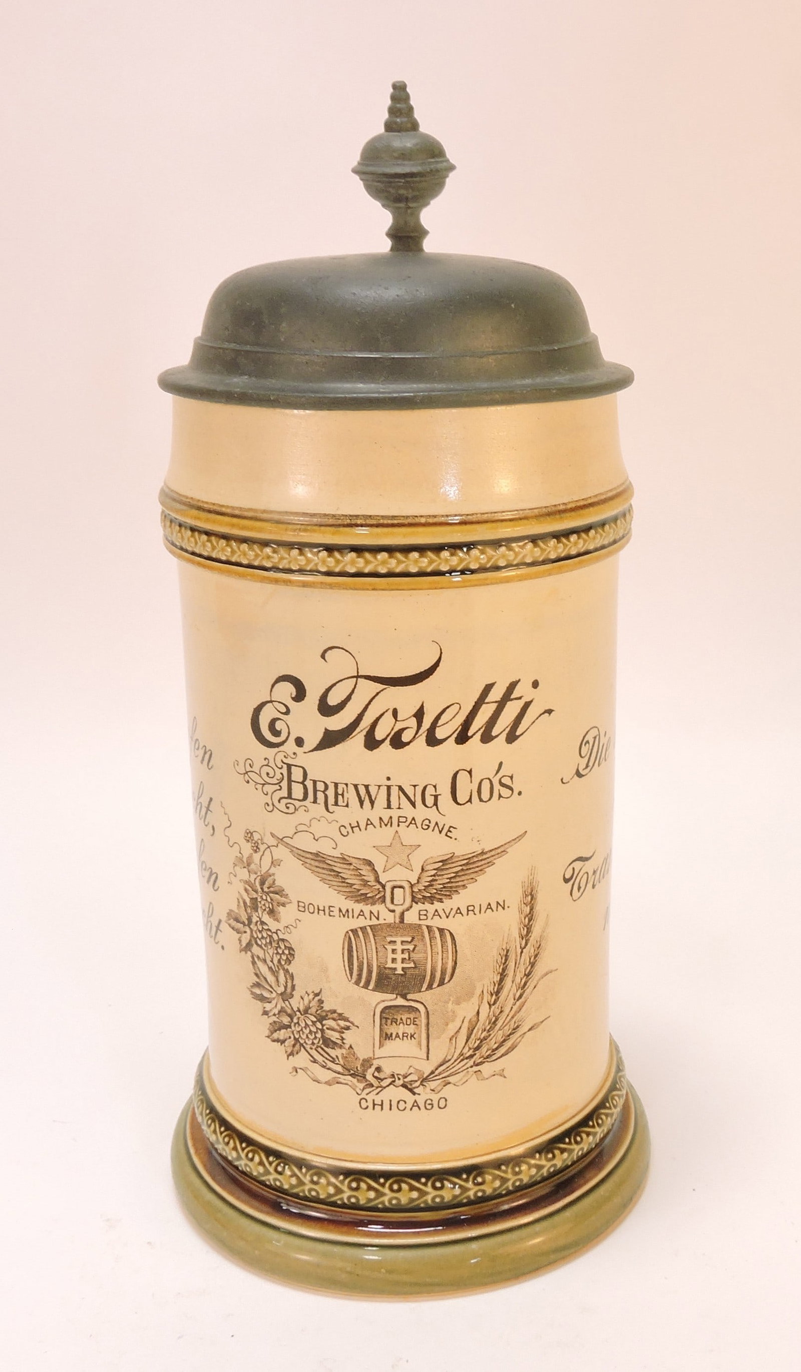 Mettlach stein #2140, 1/2L, Tosetti (1 of 3)