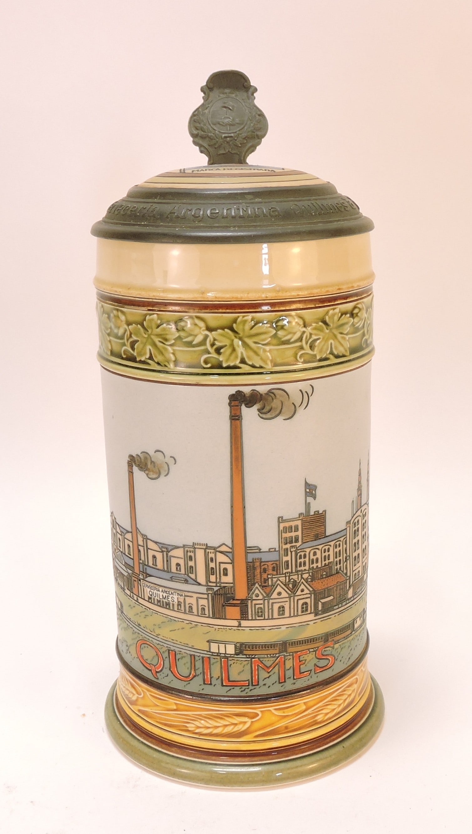 Mettlach stein #2900, 1/2L, 9", (1 of 3)