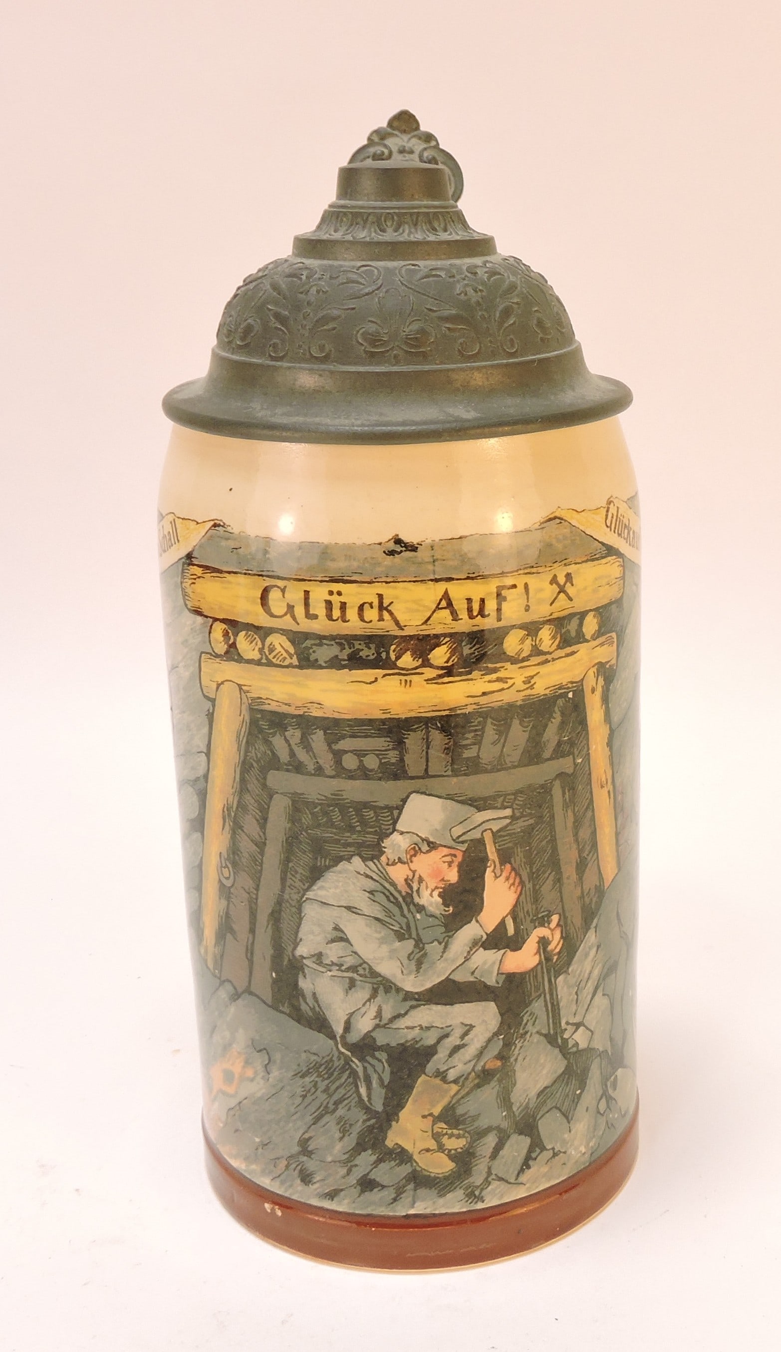 Mettlach 980/1909 stein, 1/2L, 8": .