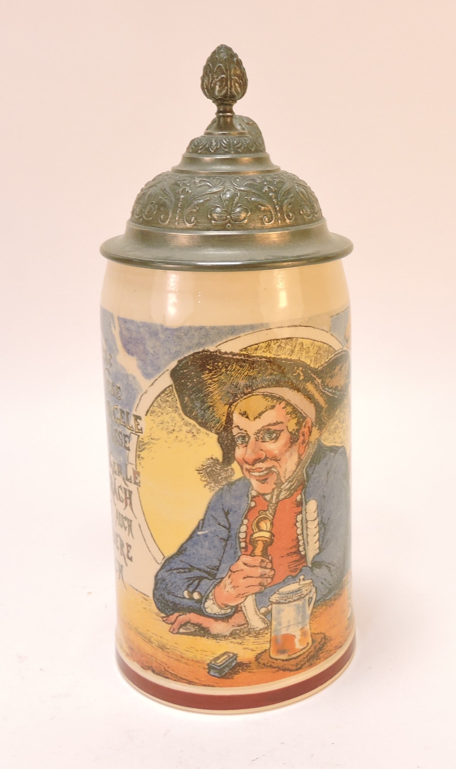 Mettlach 1074/1909 stein, 1/2L, 9': .