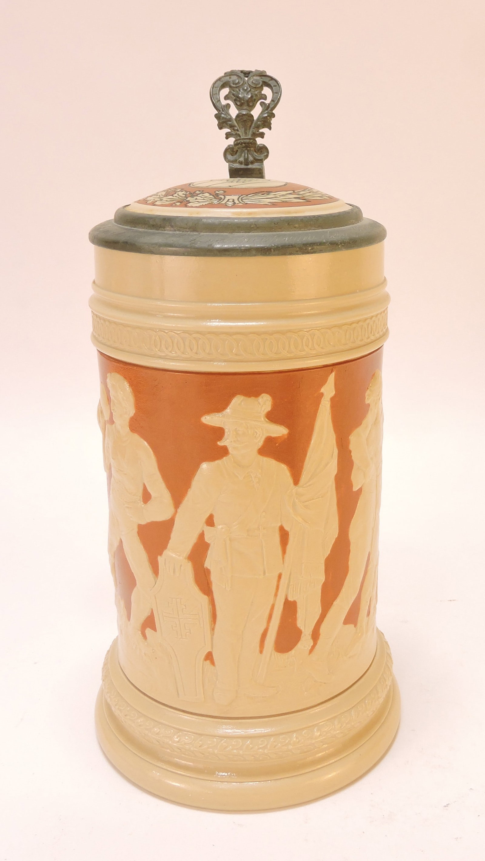 Mettlach #2278 stein, 1/2L, 8 3/4": .