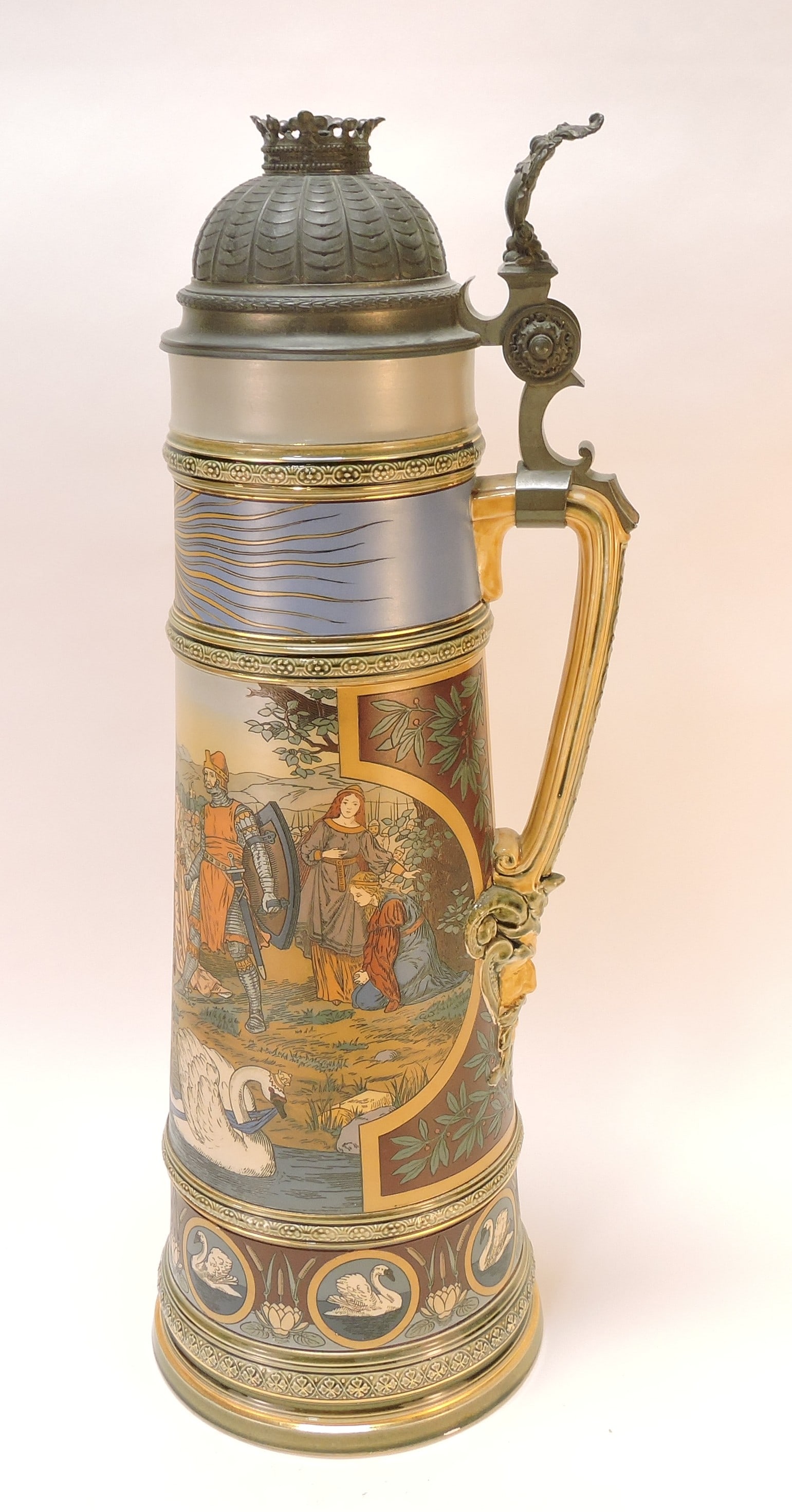 Mettlach #2455 large stein, professional - 2