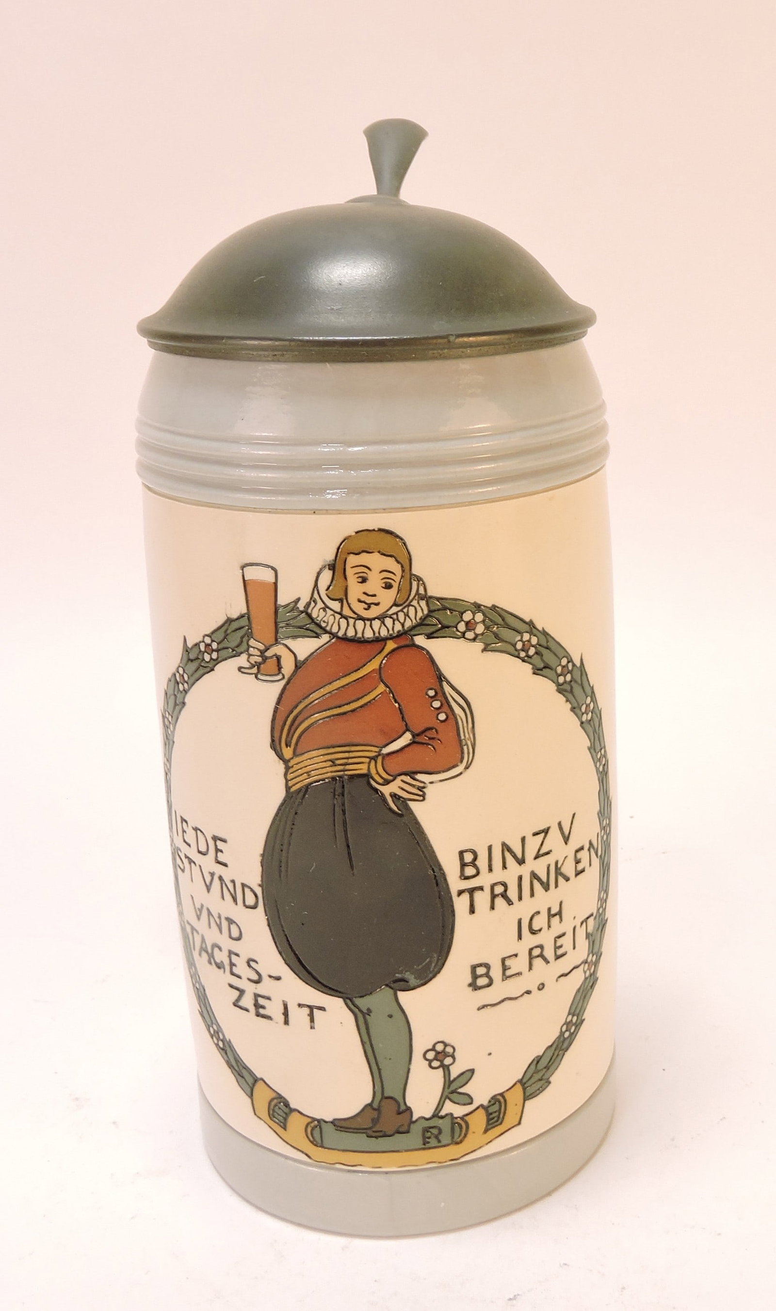 Mettlach #3004 stein, 1/2L, 7 1/2": .