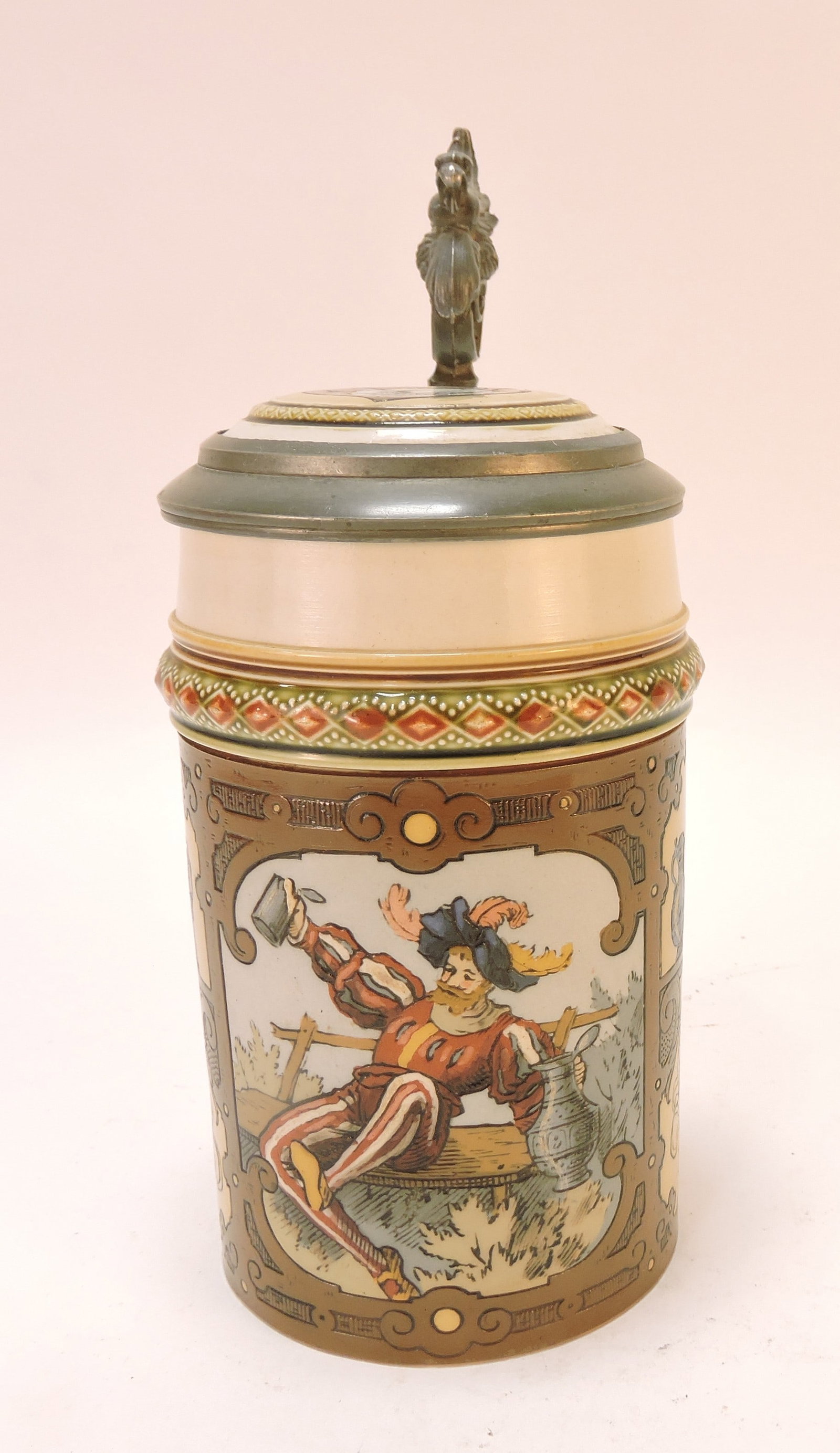 Mettlach #1796 stein, 1/2L, 7 1/2": .