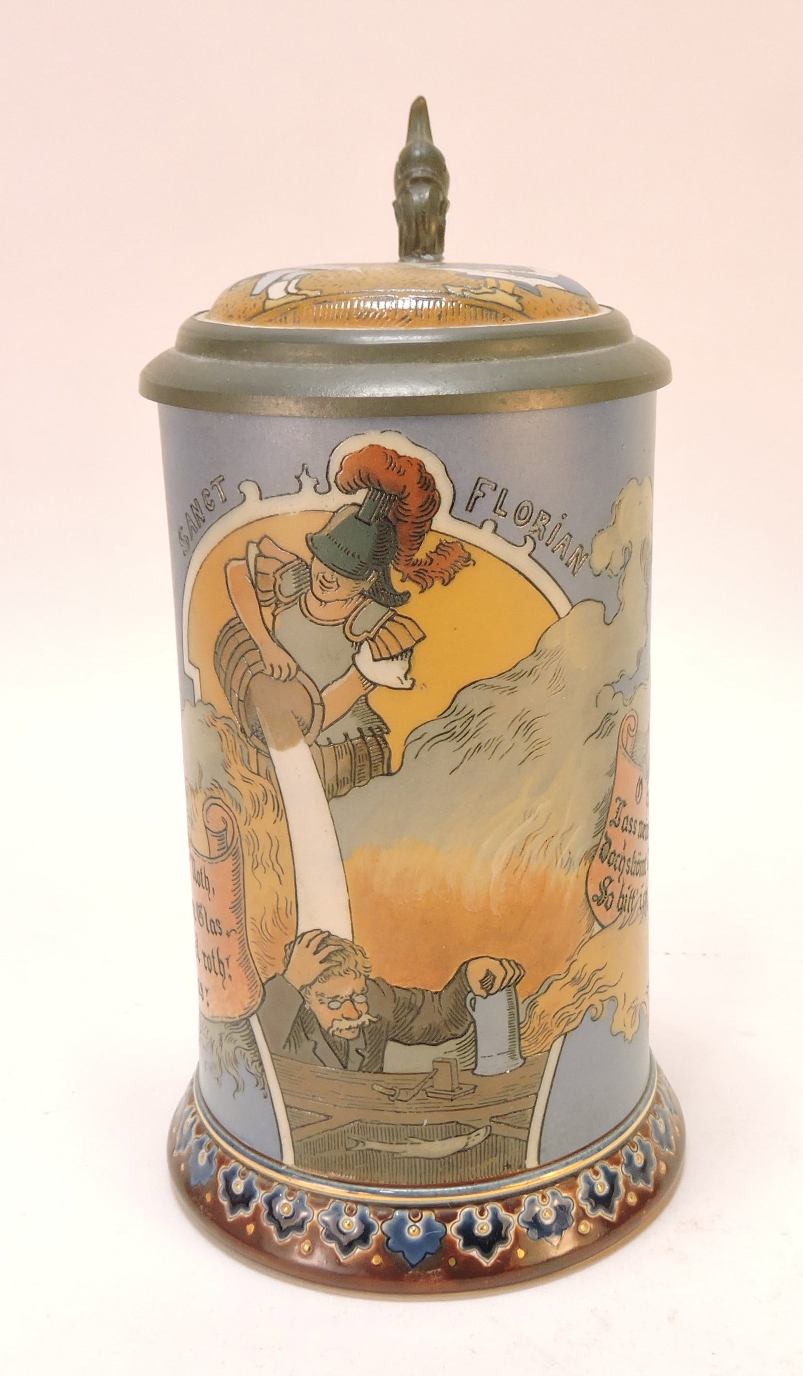 Mettlach #2091 stein, 1/2L, 8": .