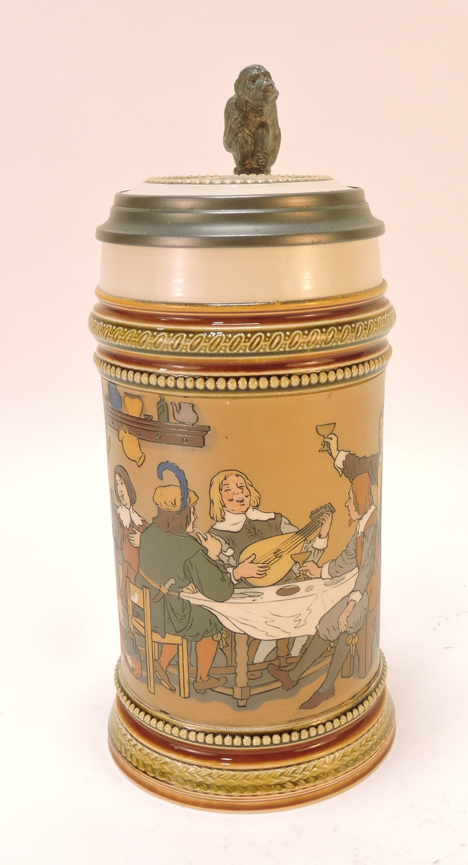 Mettlach #2532 stein, 1/2L, 9": .